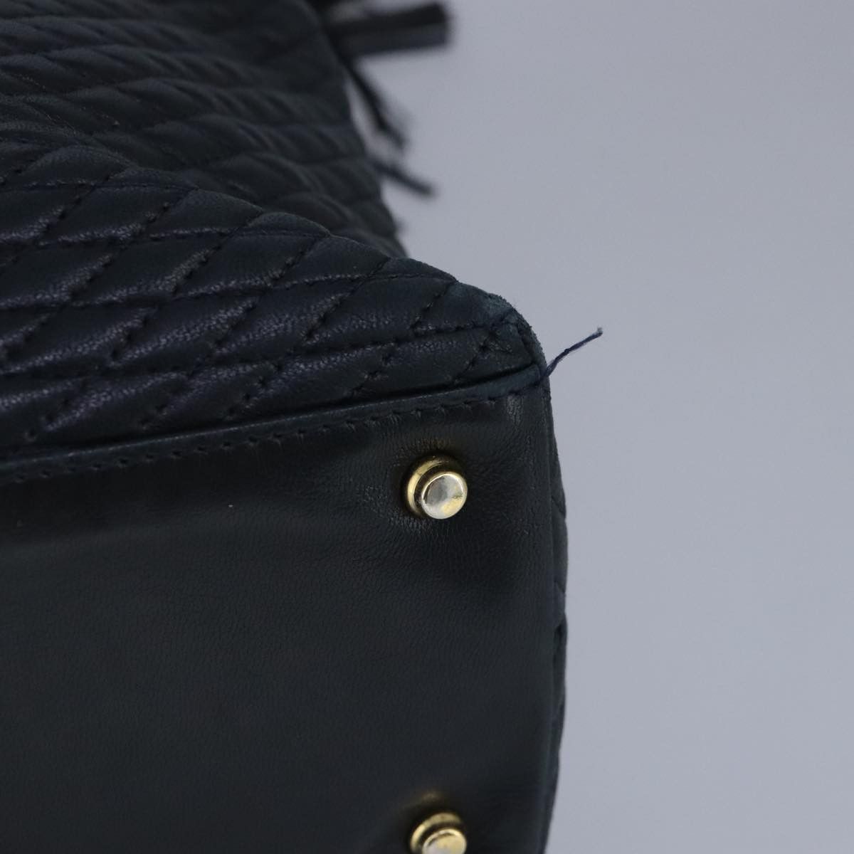 Bally Navy Leather Shoulder Bag (Pre-Owned) Size ONE SIZE - 10 Thumbnail