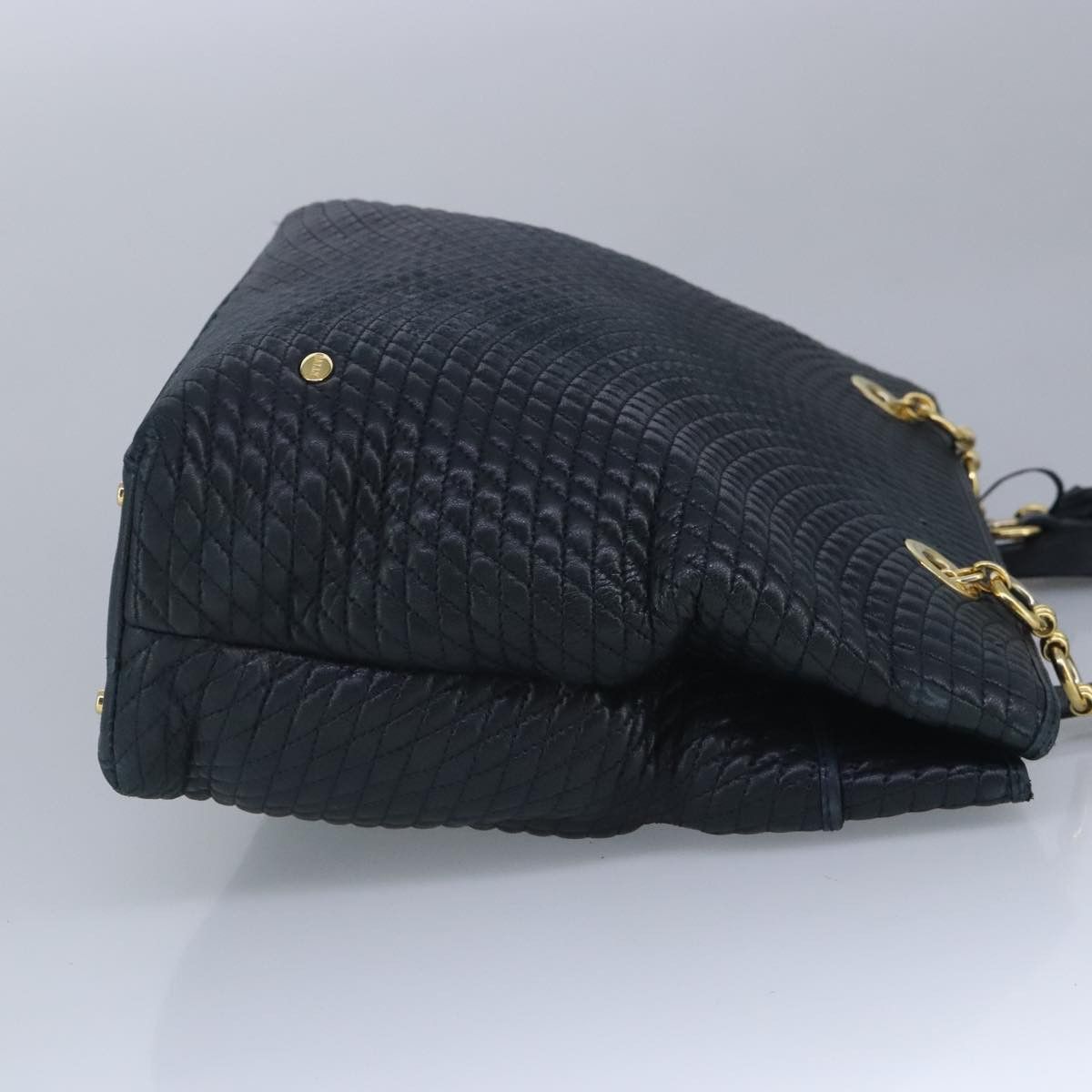Bally Navy Leather Shoulder Bag (Pre-Owned) Size ONE SIZE - 4 Thumbnail