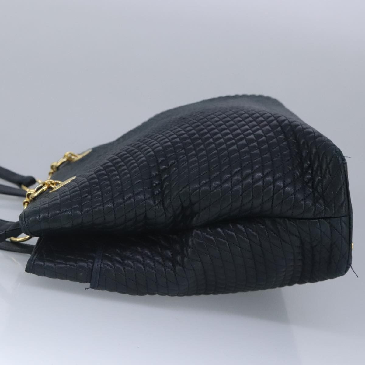 Bally Navy Leather Shoulder Bag (Pre-Owned) Size ONE SIZE - 3 Thumbnail