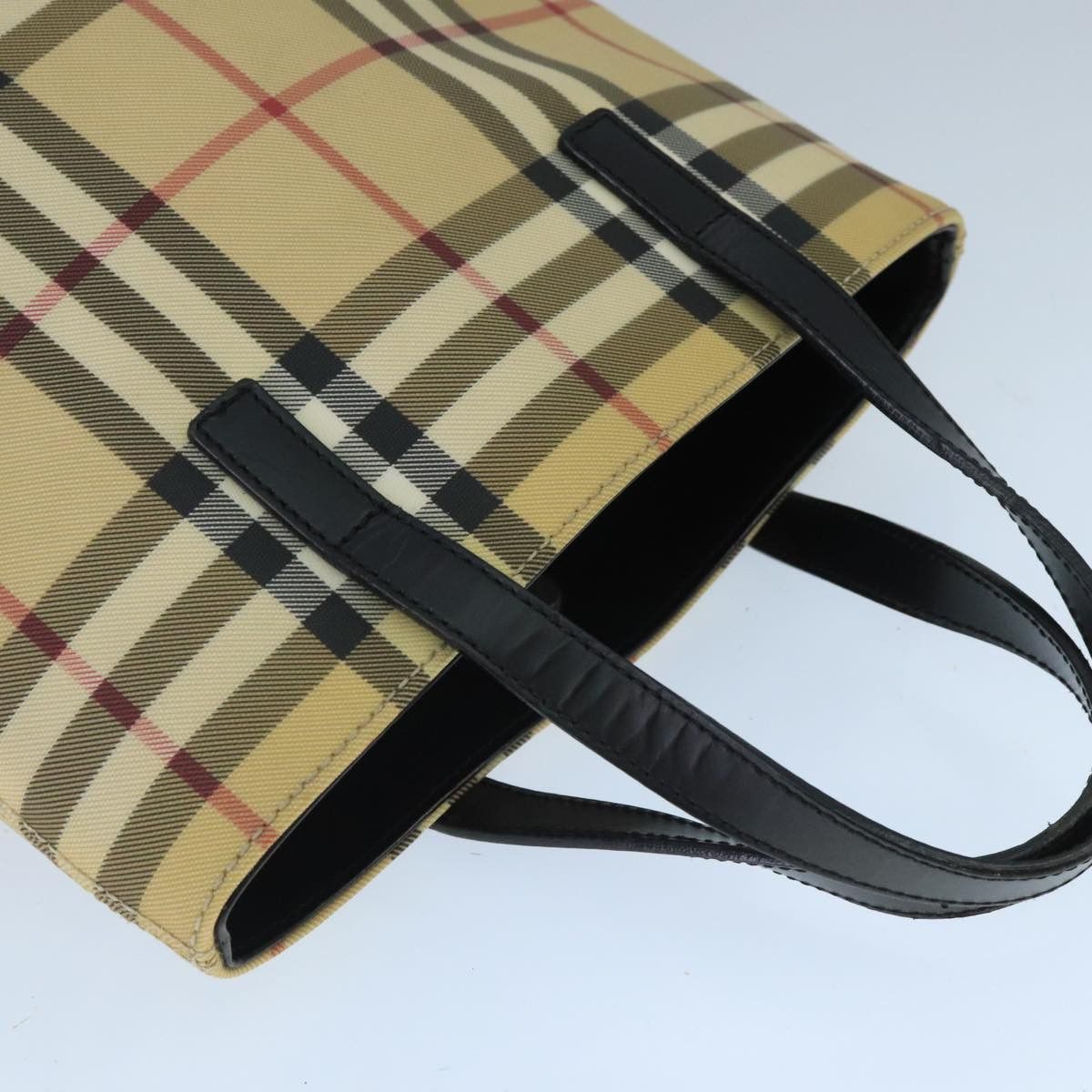Burberry Nova Check Beige Canvas Handbag (Pre-Owned) Size ONE SIZE - 17 Thumbnail