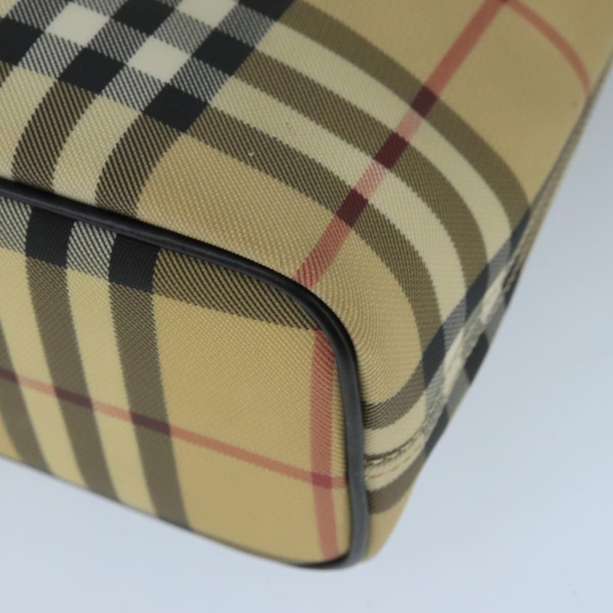 Burberry Nova Check Beige Canvas Handbag (Pre-Owned) Size ONE SIZE - 9 Thumbnail