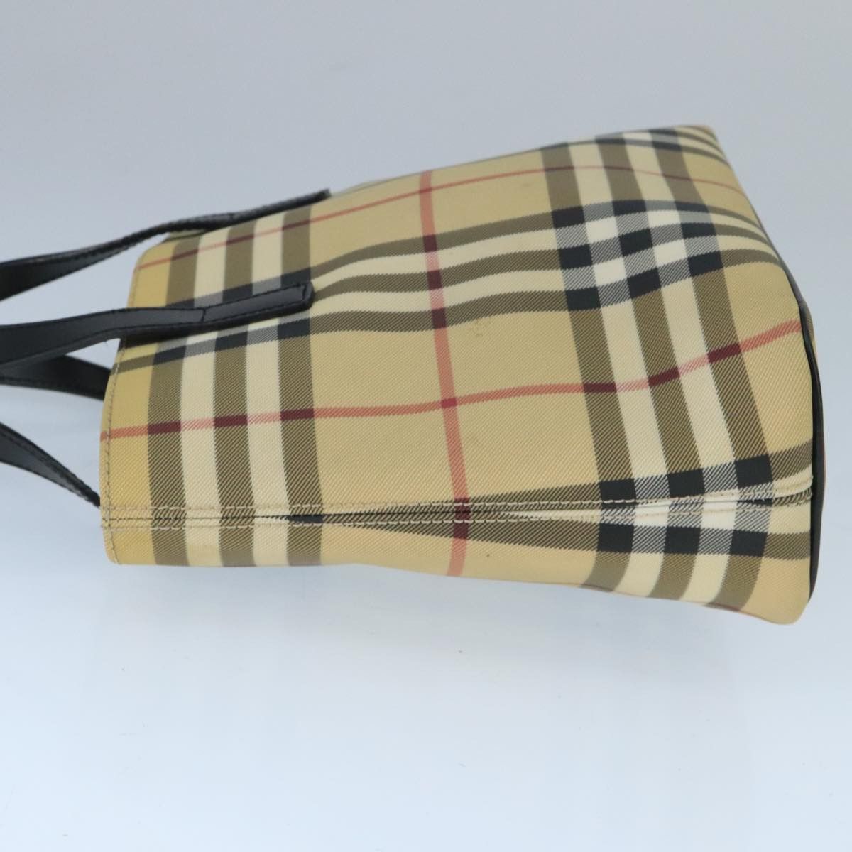 Burberry Nova Check Beige Canvas Handbag (Pre-Owned) Size ONE SIZE - 4 Thumbnail