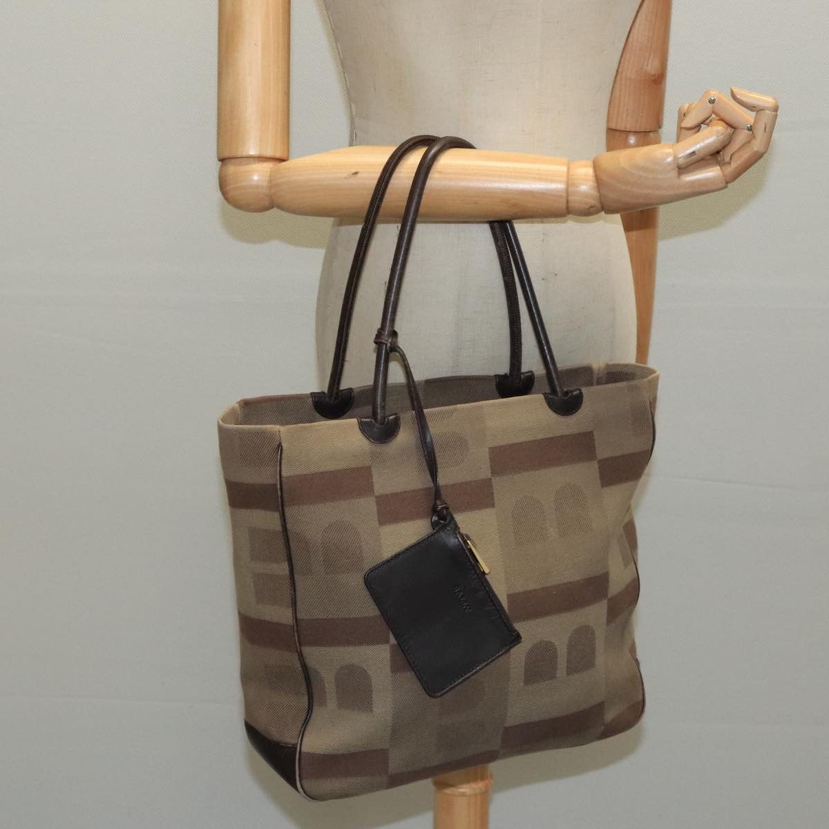 Bally Beige Canvas Tote Bag (Pre-Owned) Size ONE SIZE - 16 Thumbnail