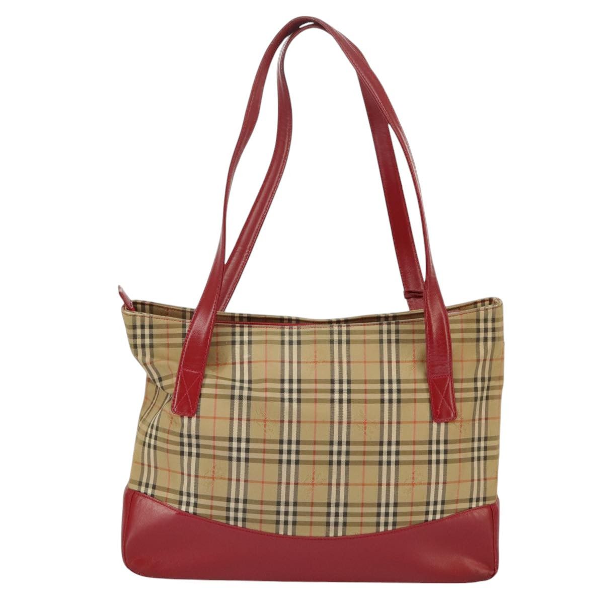 Burberry Nova Check Beige Canvas Tote Bag (Pre-Owned) Size ONE SIZE - 2 Thumbnail