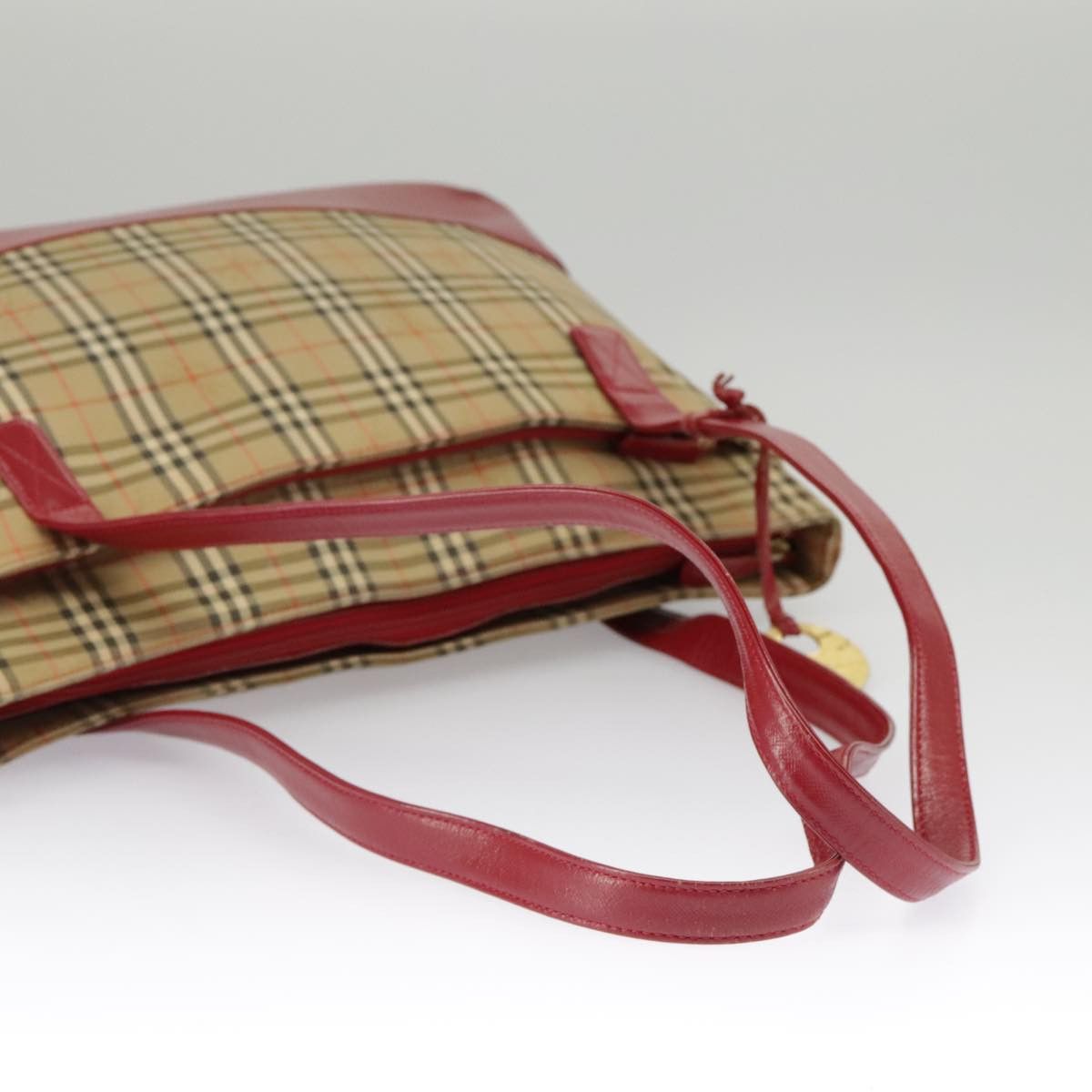 Burberry Nova Check Beige Canvas Tote Bag (Pre-Owned) Size ONE SIZE - 18 Thumbnail