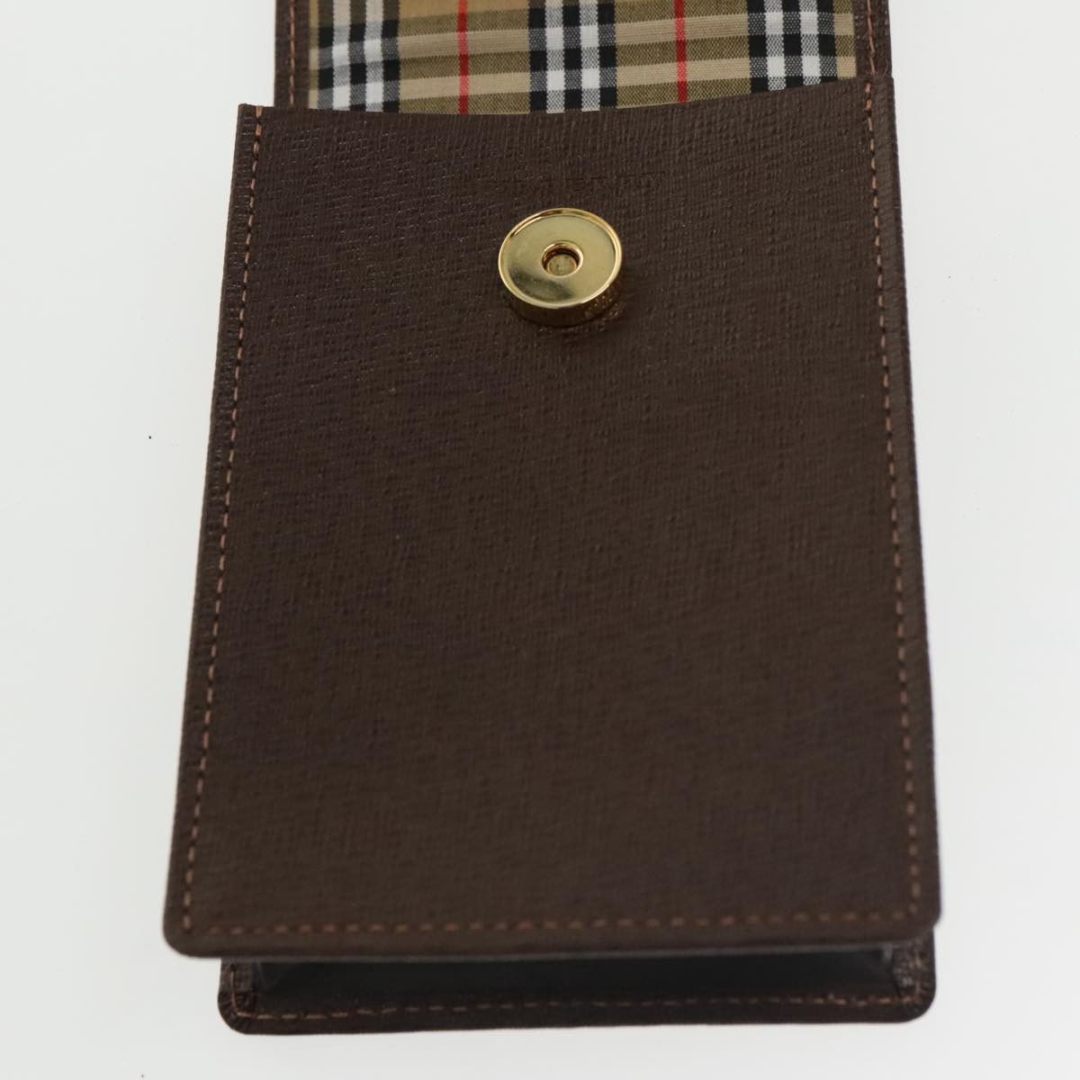 Burberry Brown Leather Clutch Bag (Pre-Owned) Size ONE SIZE - 10 Thumbnail