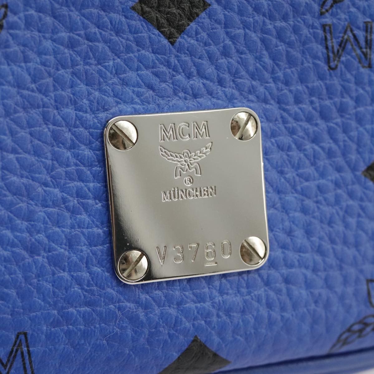 MCM Visetos Blue Canvas Shoulder Bag (Pre-Owned) Size ONE SIZE - 16 Thumbnail