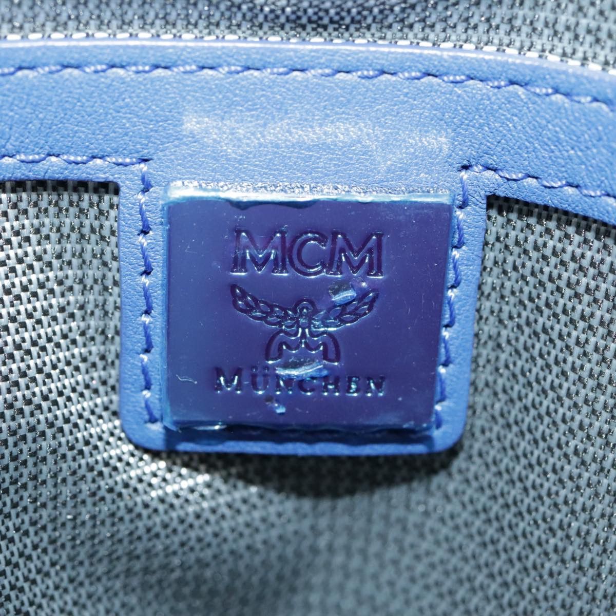 MCM Visetos Blue Canvas Shoulder Bag (Pre-Owned) Size ONE SIZE - 17 Thumbnail