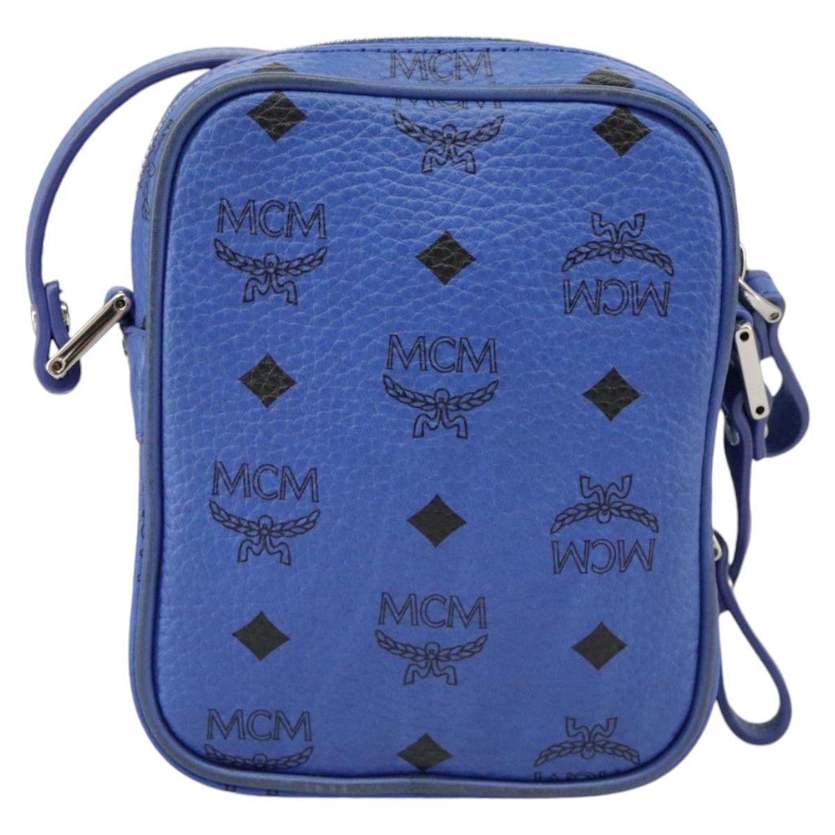 MCM Visetos Blue Canvas Shoulder Bag (Pre-Owned) Size ONE SIZE - 2 Thumbnail