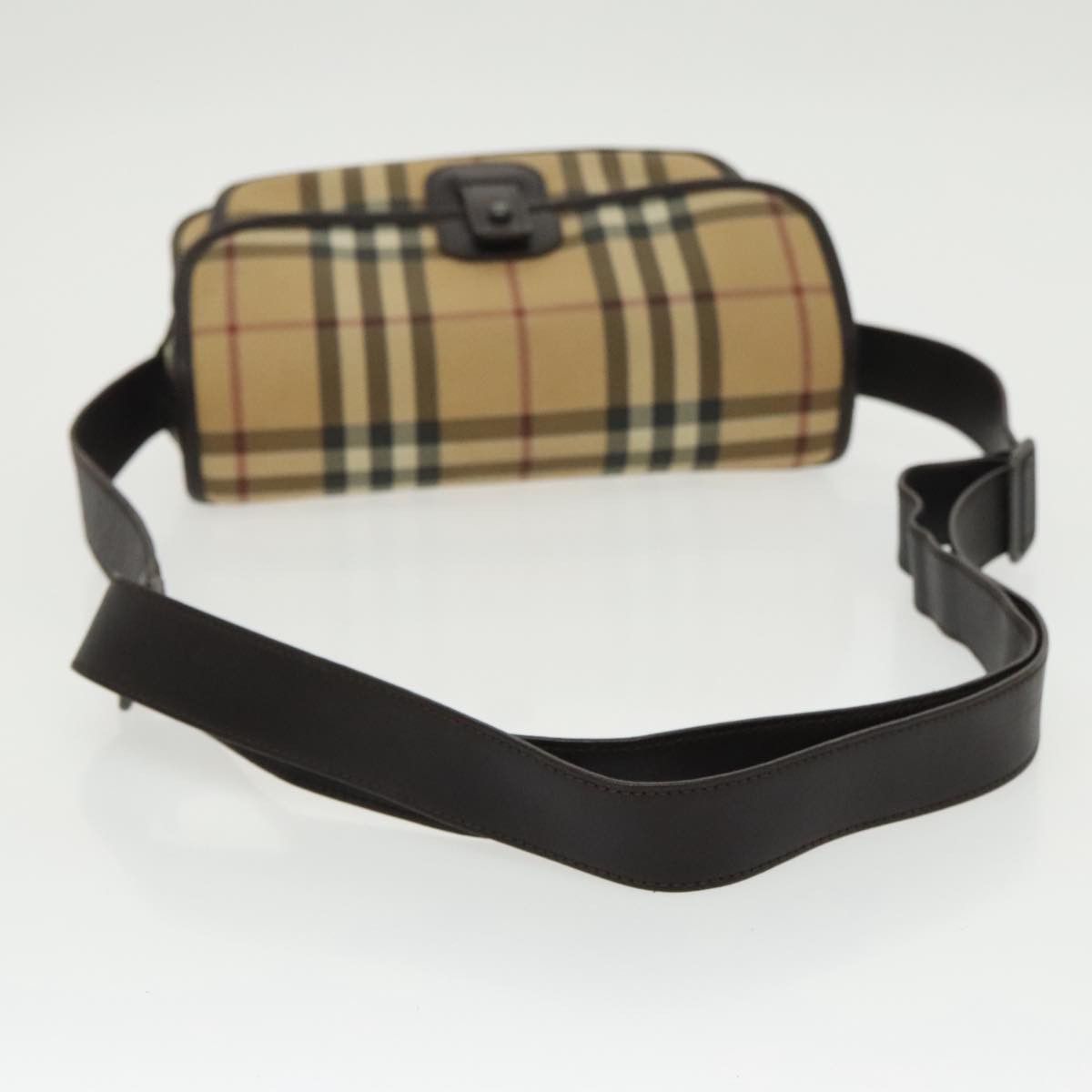 Burberry Nova Check Beige Canvas Shoulder Bag (Pre-Owned) Size ONE SIZE - 5 Thumbnail