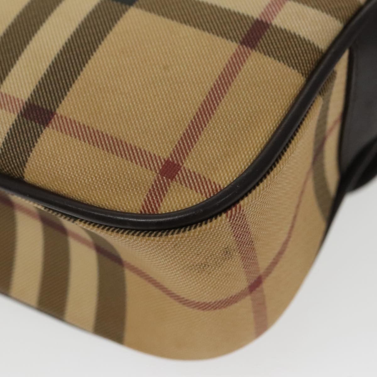 Burberry Nova Check Beige Canvas Shoulder Bag (Pre-Owned) Size ONE SIZE - 7 Thumbnail