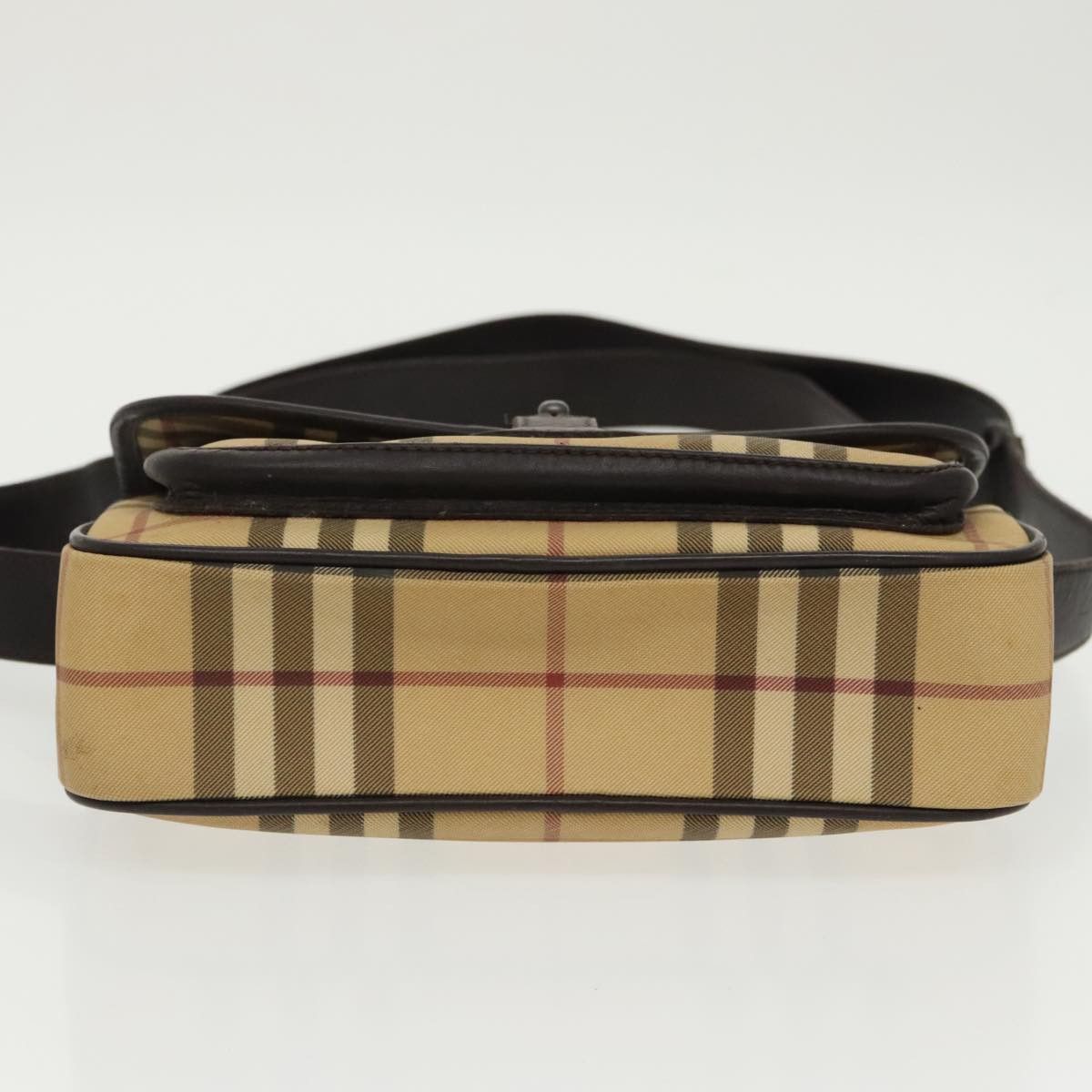 Burberry Nova Check Beige Canvas Shoulder Bag (Pre-Owned) Size ONE SIZE - 20 Thumbnail