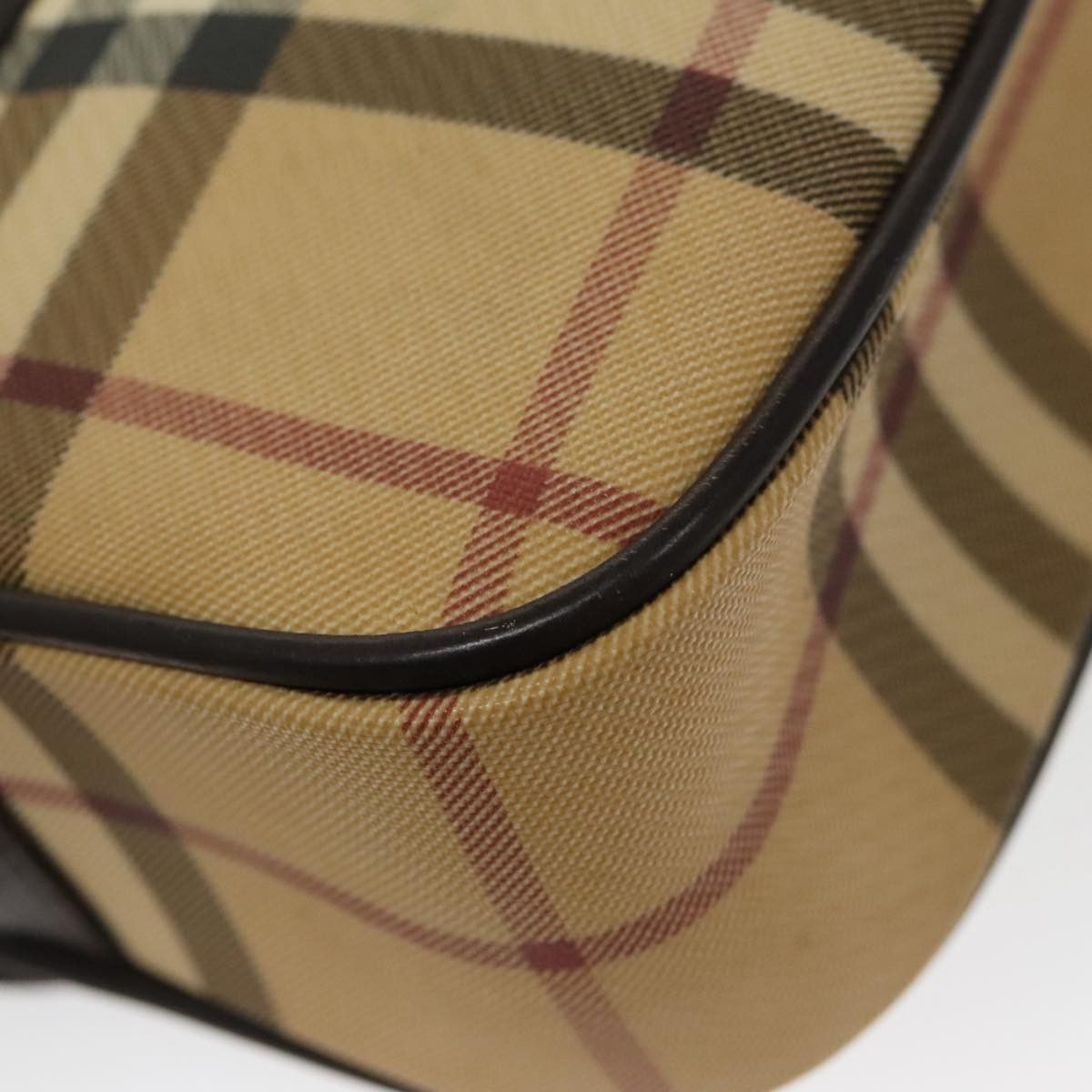 Burberry Nova Check Beige Canvas Shoulder Bag (Pre-Owned) Size ONE SIZE - 8 Thumbnail