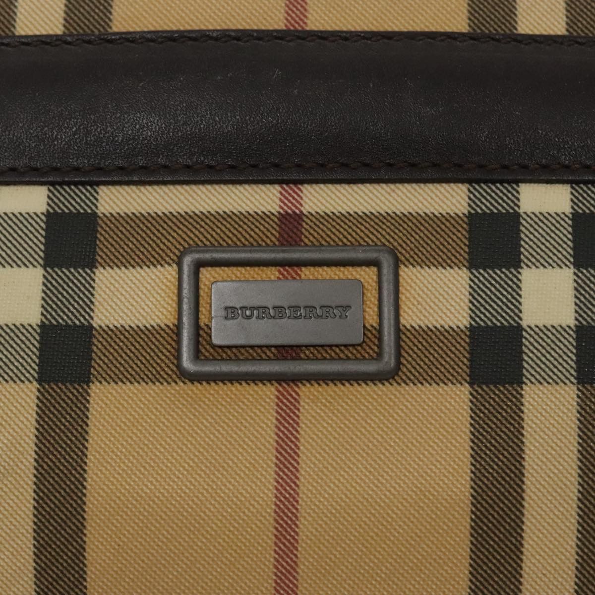 Burberry Nova Check Beige Canvas Shoulder Bag (Pre-Owned) Size ONE SIZE - 15 Thumbnail
