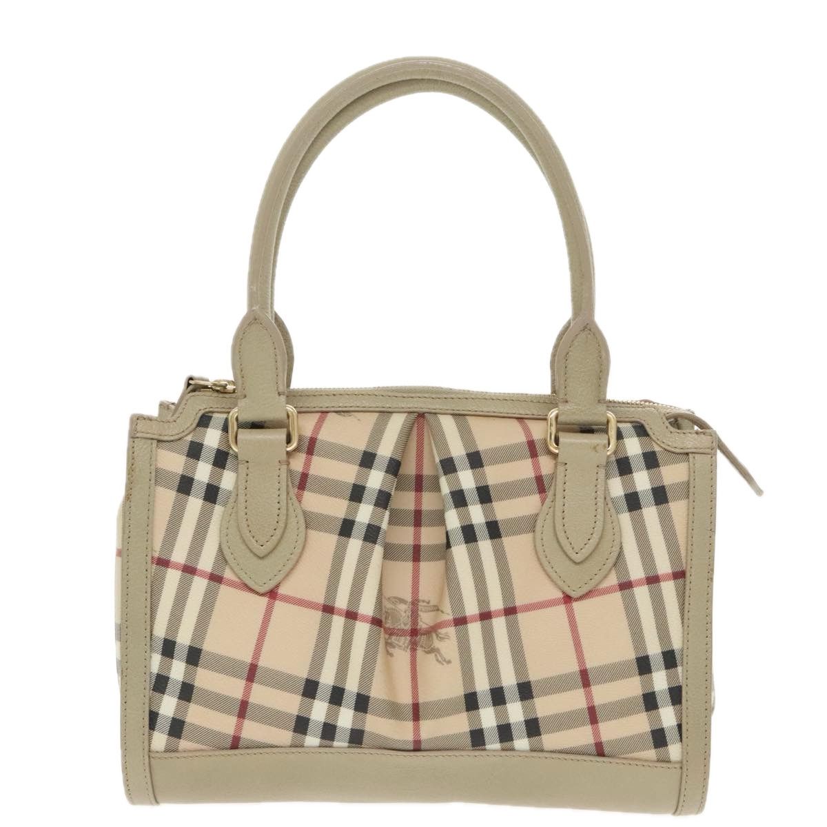 Burberry Nova Check Beige Canvas Handbag (Pre-Owned) Size ONE SIZE - 20 Thumbnail