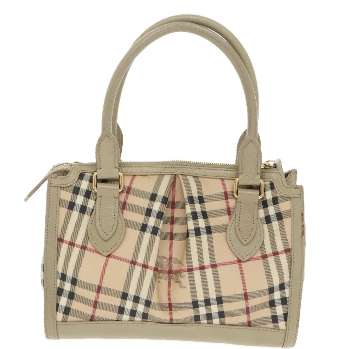 Burberry Nova Check Beige Canvas Handbag (Pre-Owned) Size ONE SIZE - 2 Thumbnail