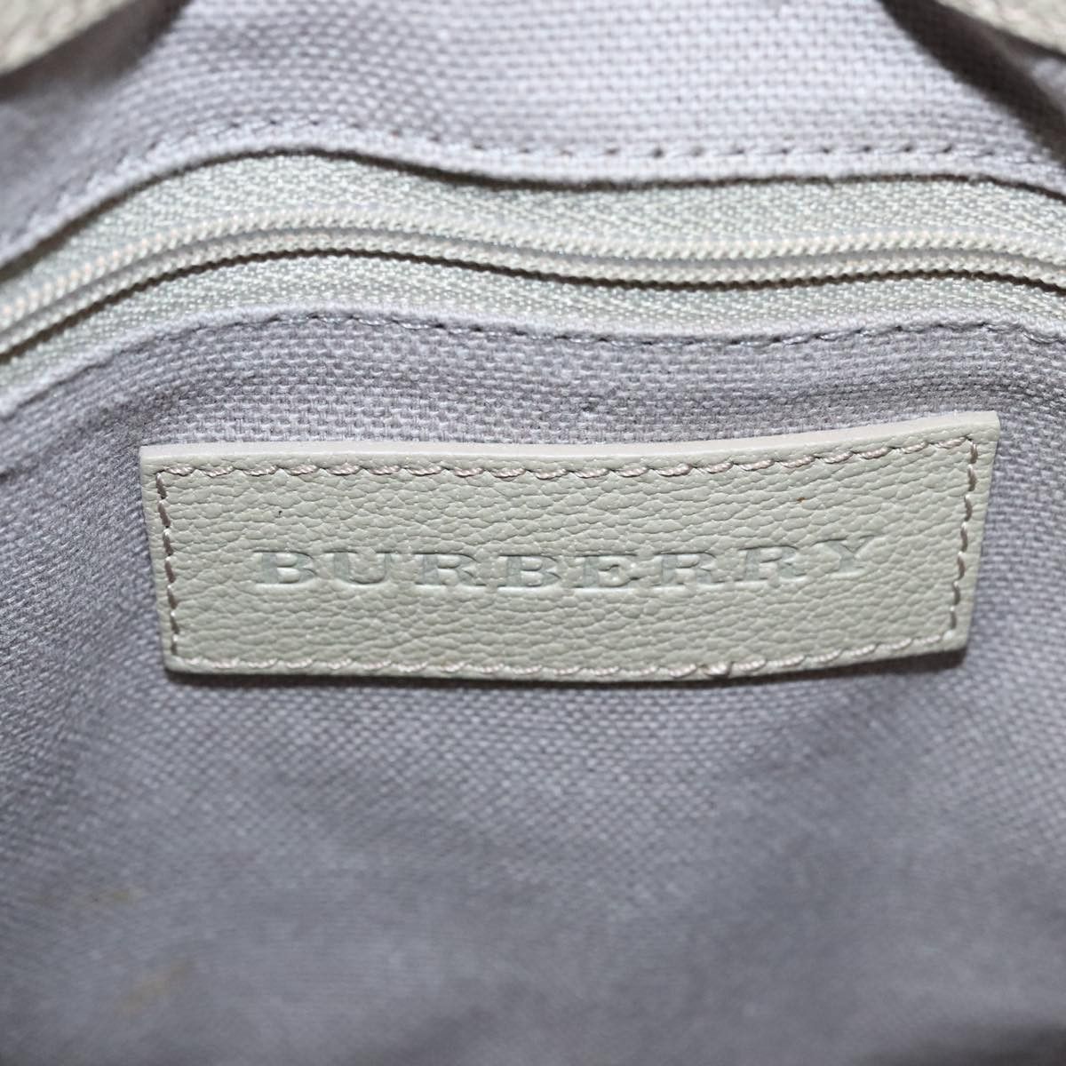 Burberry Nova Check Beige Canvas Handbag (Pre-Owned) Size ONE SIZE - 16 Thumbnail
