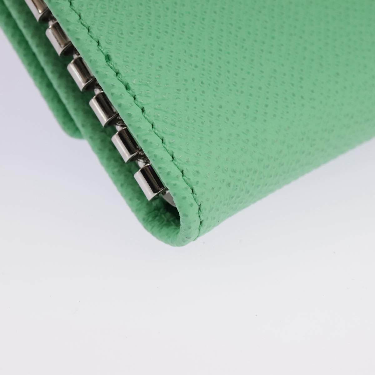 Salvatore Ferragamo Gancini Green Leather Wallet (Pre-Owned) Size ONE SIZE - 7 Thumbnail