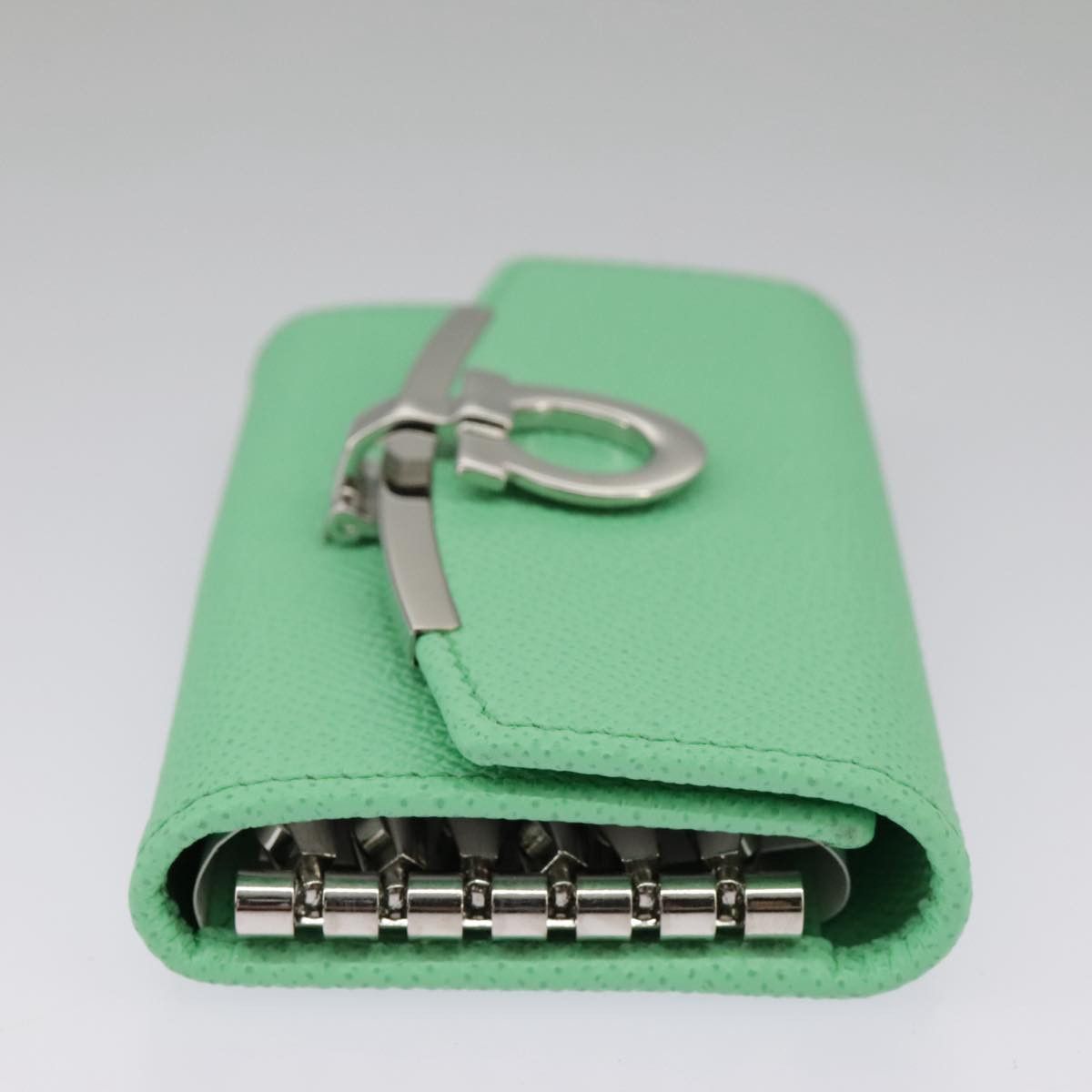Salvatore Ferragamo Gancini Green Leather Wallet (Pre-Owned) Size ONE SIZE - 4 Thumbnail