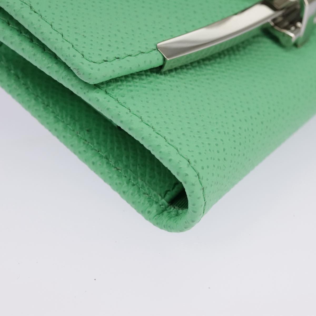Salvatore Ferragamo Gancini Green Leather Wallet (Pre-Owned) Size ONE SIZE - 5 Thumbnail