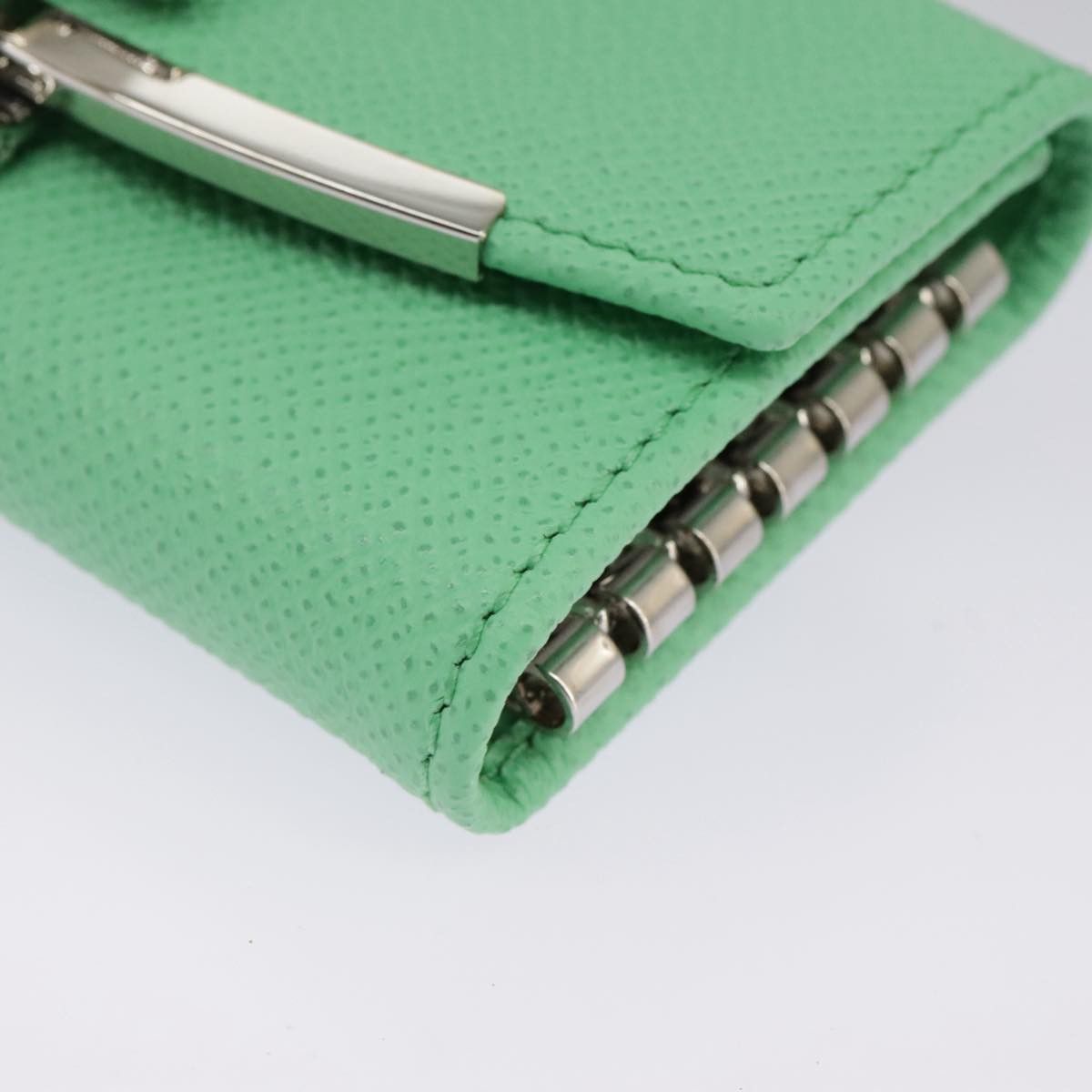 Salvatore Ferragamo Gancini Green Leather Wallet (Pre-Owned) Size ONE SIZE - 6 Thumbnail