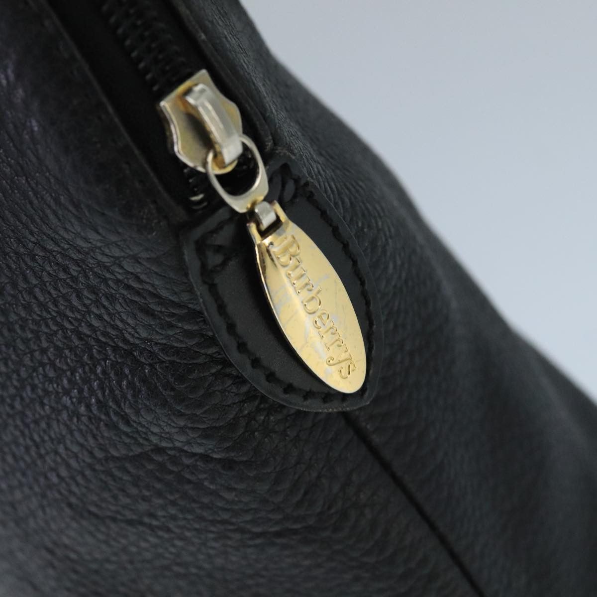 Burberry Nova Check Black Leather Handbag (Pre-Owned) Size ONE SIZE - 11 Thumbnail