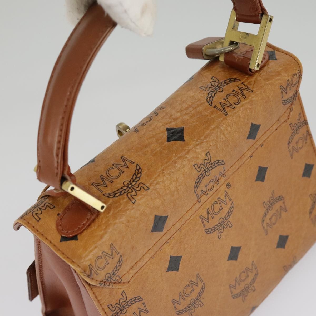 MCM Visetos Brown Canvas Handbag (Pre-Owned) Size ONE SIZE - 20 Thumbnail