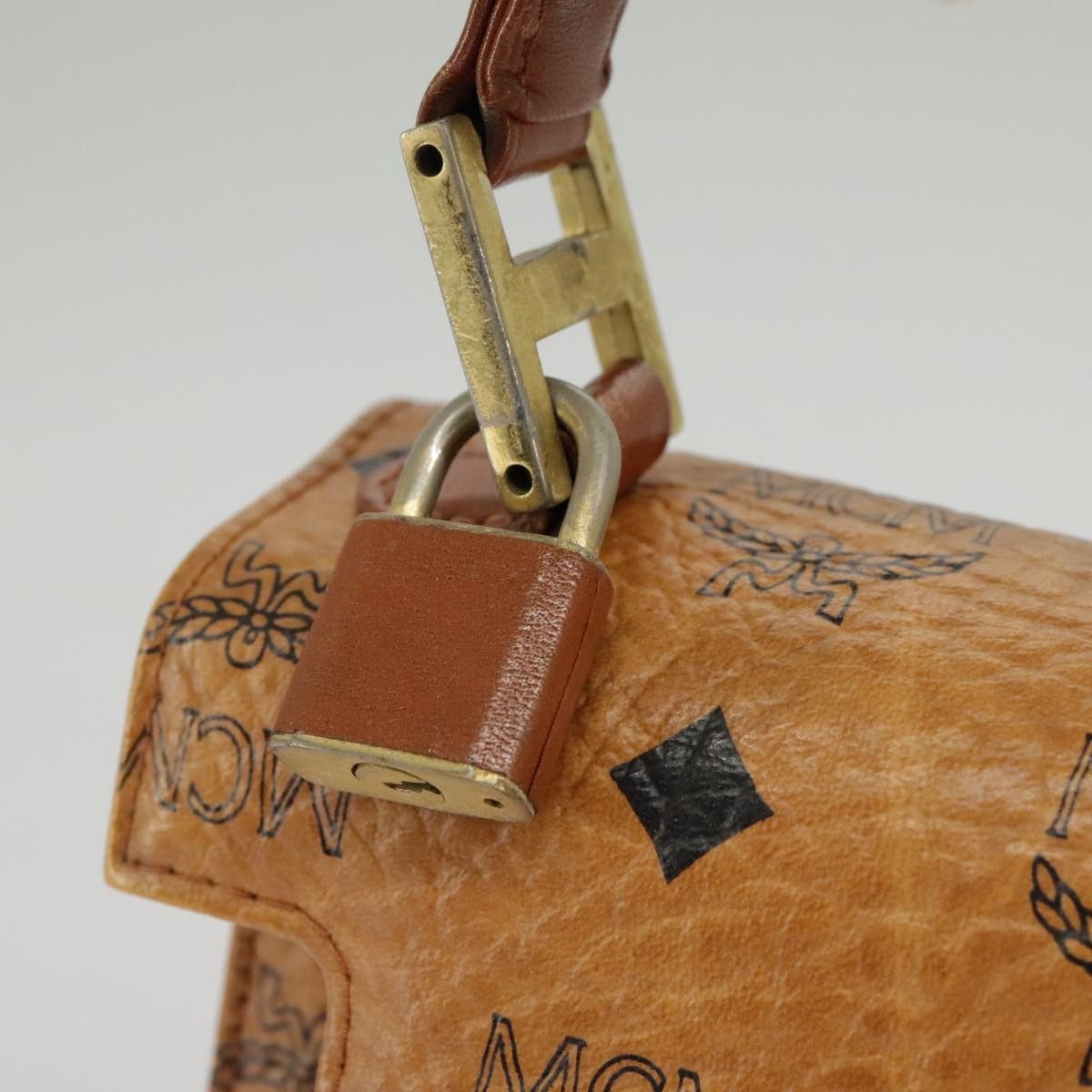 MCM Visetos Brown Canvas Handbag (Pre-Owned) Size ONE SIZE - 12 Thumbnail