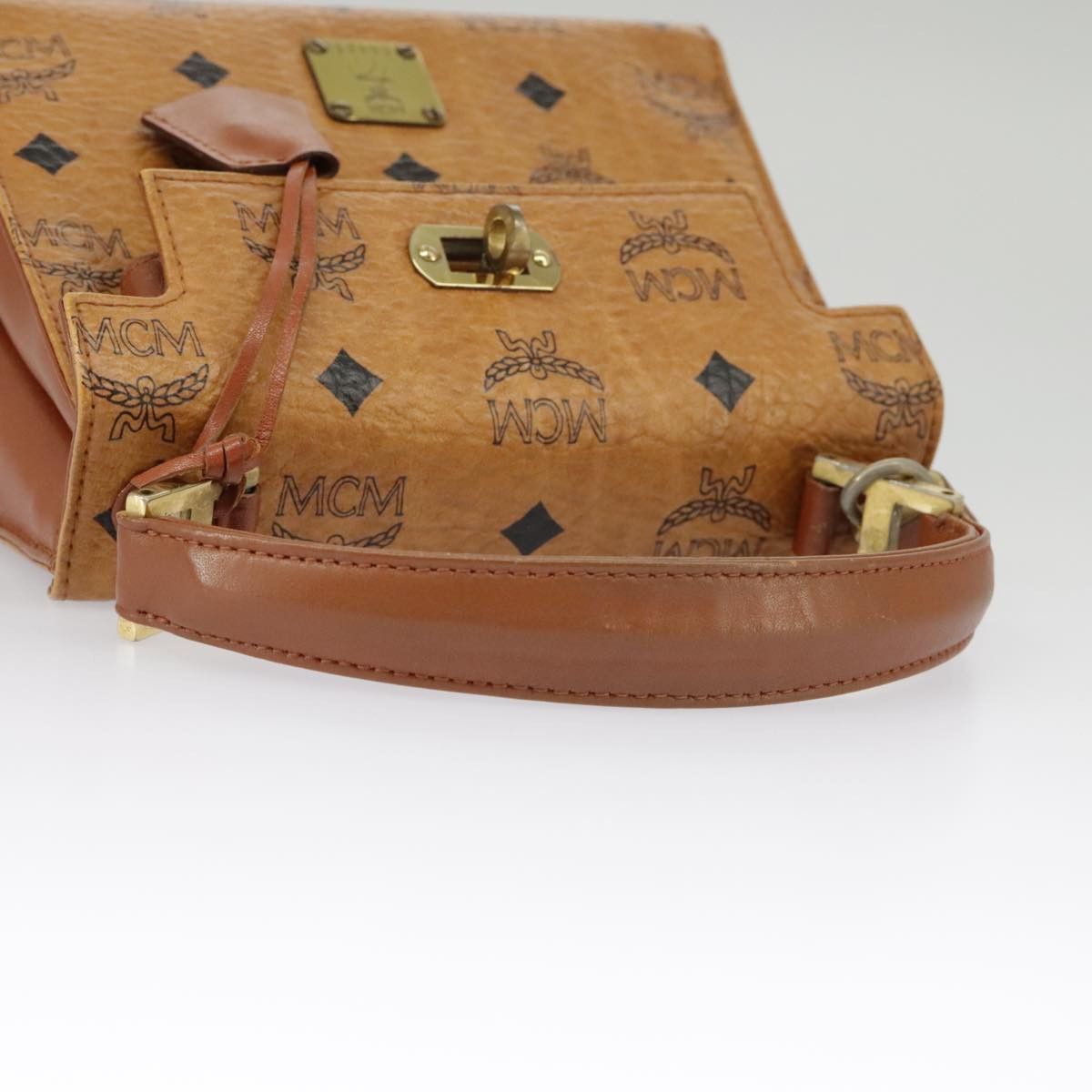 MCM Visetos Brown Canvas Handbag (Pre-Owned) Size ONE SIZE - 5 Thumbnail