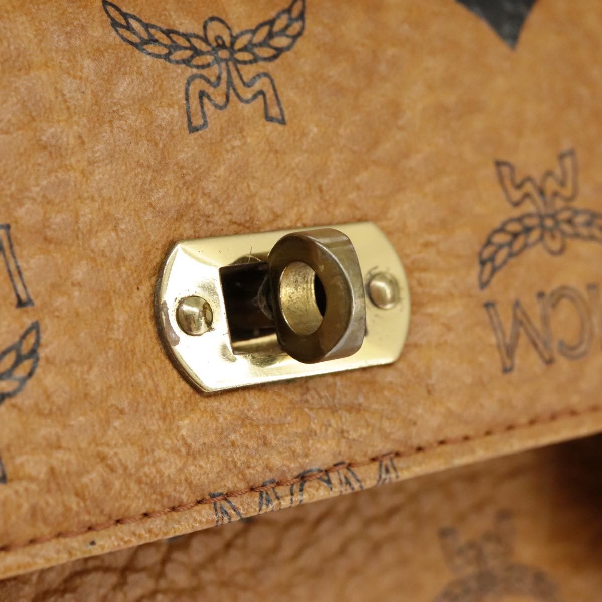 MCM Visetos Brown Canvas Handbag (Pre-Owned) Size ONE SIZE - 13 Thumbnail