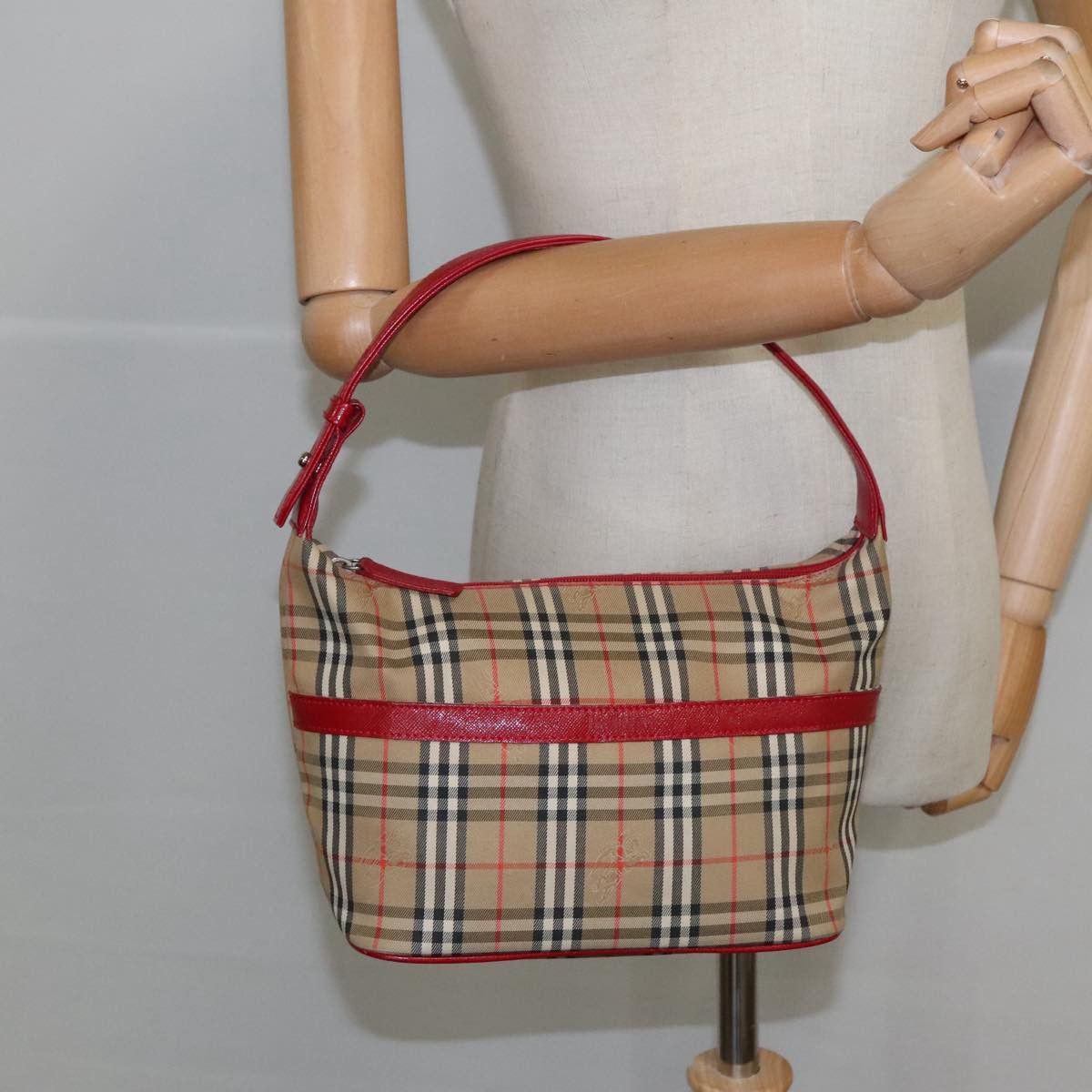 Burberry Nova Check Beige Canvas Handbag (Pre-Owned) Size ONE SIZE - 15 Thumbnail