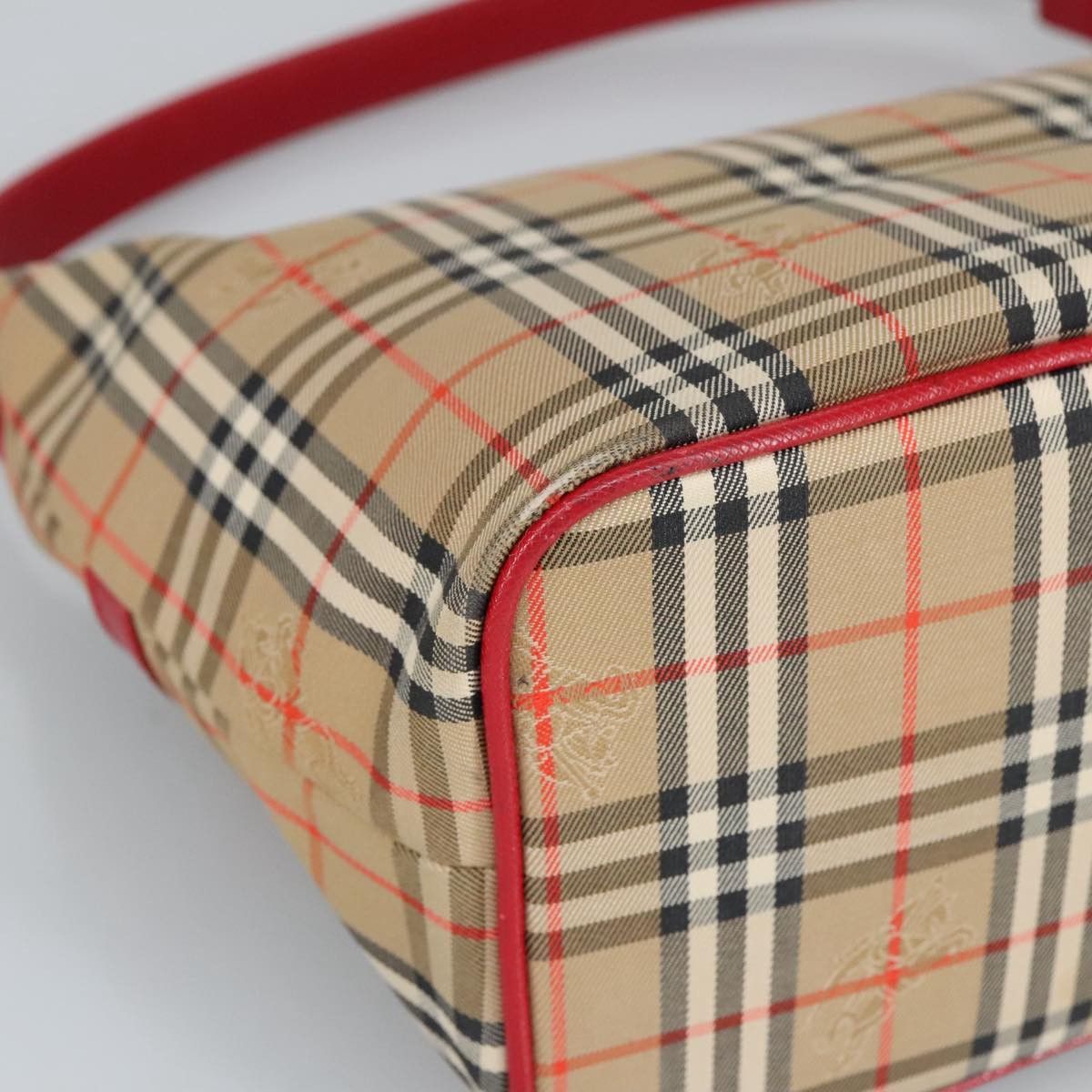 Burberry Nova Check Beige Canvas Handbag (Pre-Owned) Size ONE SIZE - 10 Thumbnail