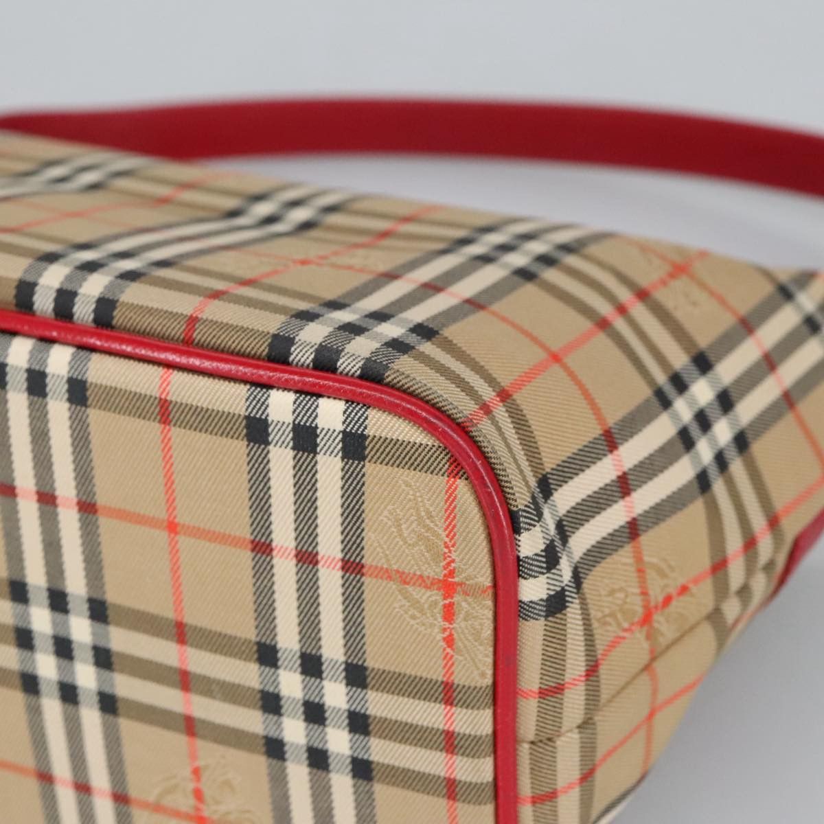 Burberry Nova Check Beige Canvas Handbag (Pre-Owned) Size ONE SIZE - 9 Thumbnail