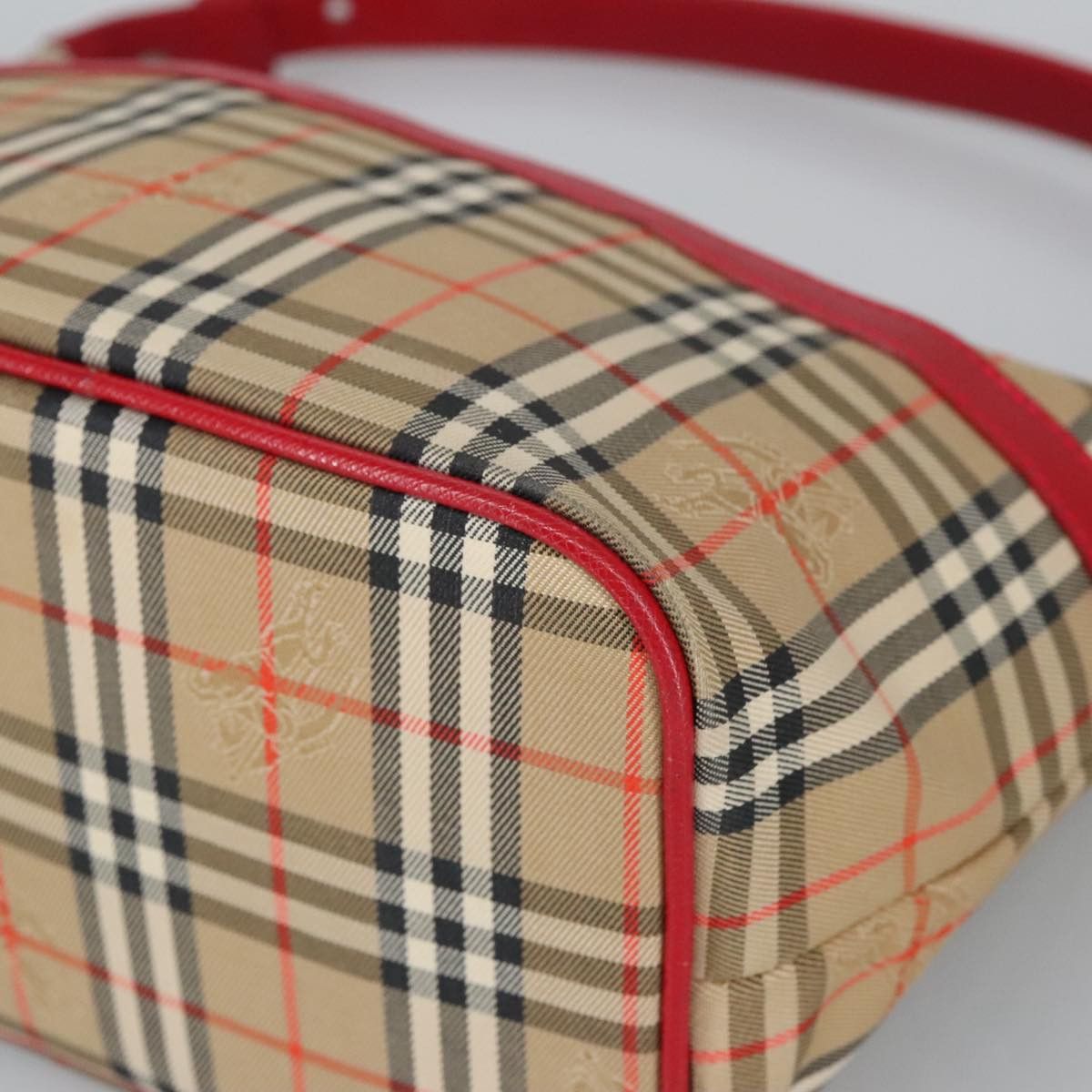 Burberry Nova Check Beige Canvas Handbag (Pre-Owned) Size ONE SIZE - 7 Thumbnail