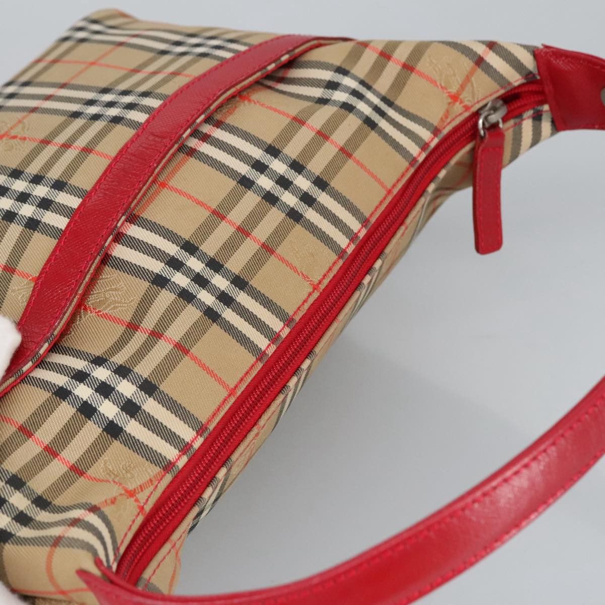 Burberry Nova Check Beige Canvas Handbag (Pre-Owned) Size ONE SIZE - 16 Thumbnail