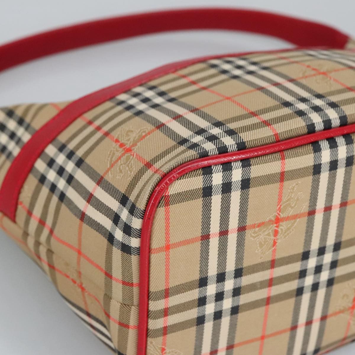 Burberry Nova Check Beige Canvas Handbag (Pre-Owned) Size ONE SIZE - 8 Thumbnail