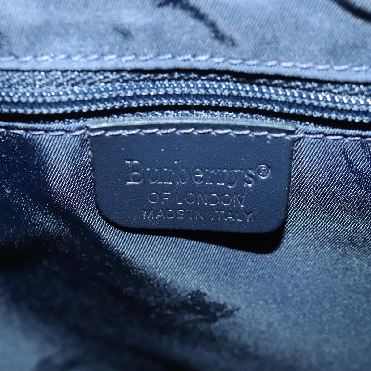 Burberry Nova Check Navy Canvas Shoulder Bag (Pre-Owned) Size ONE SIZE - 13 Thumbnail