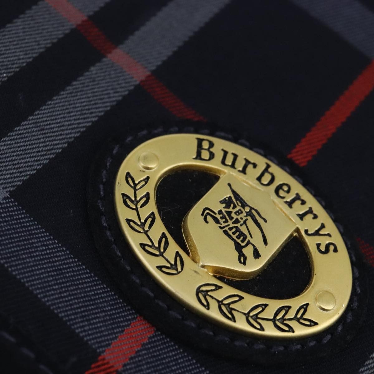 Burberry Nova Check Navy Canvas Shoulder Bag (Pre-Owned) Size ONE SIZE - 11 Thumbnail