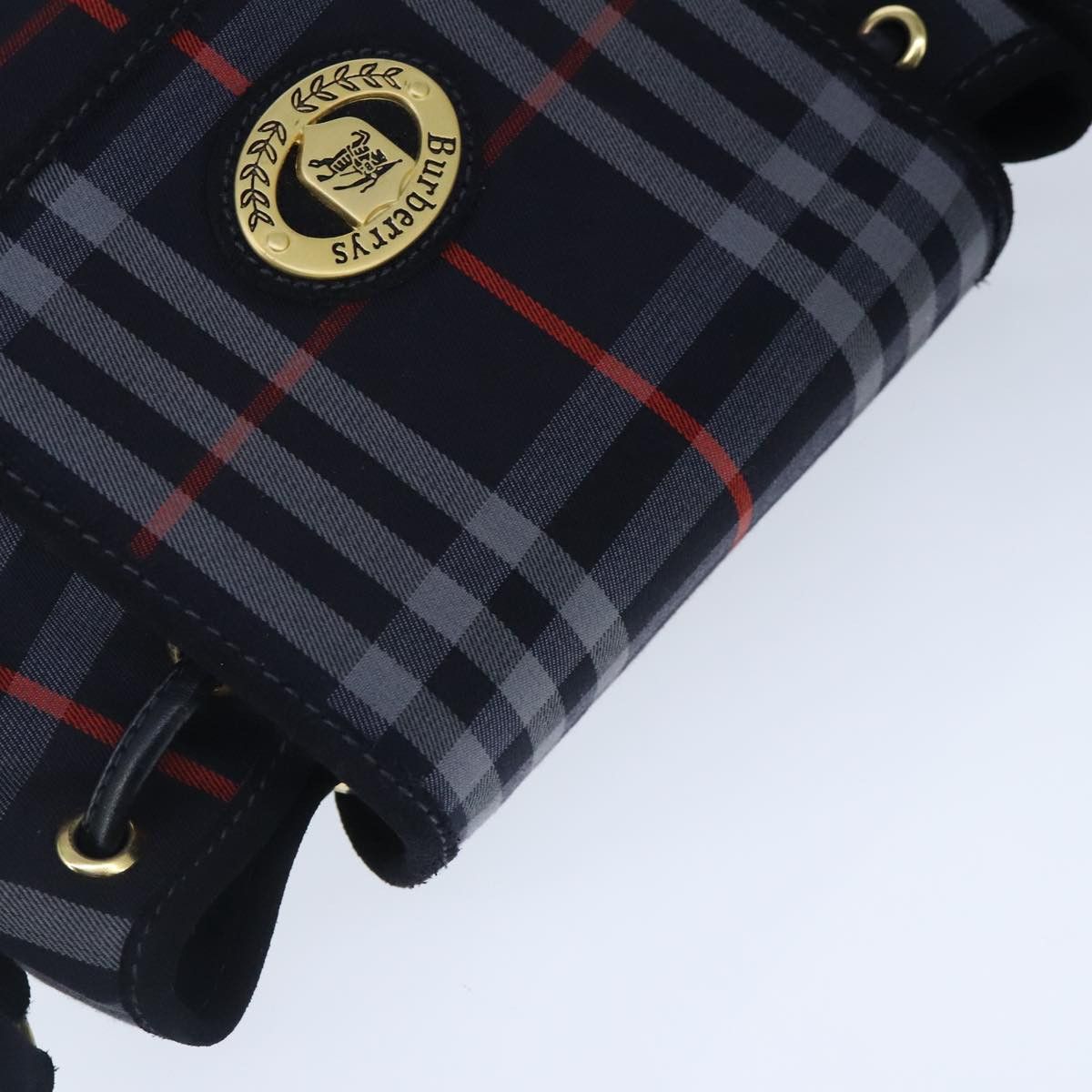 Burberry Nova Check Navy Canvas Shoulder Bag (Pre-Owned) Size ONE SIZE - 15 Thumbnail