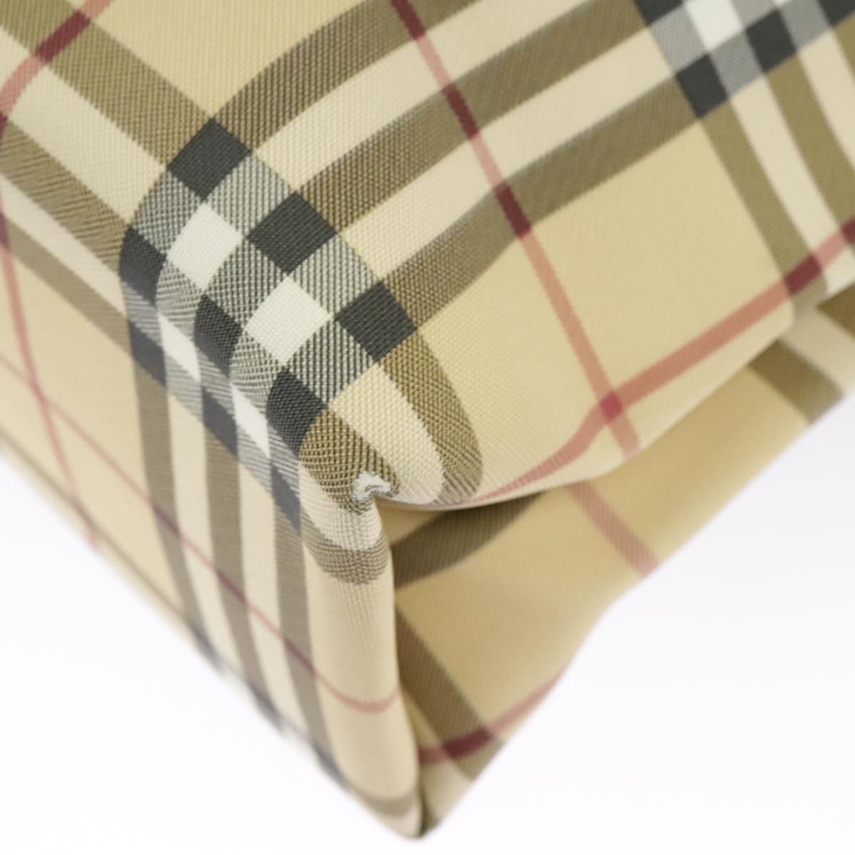 Burberry Nova Check Beige Canvas Tote Bag (Pre-Owned) Size ONE SIZE - 11 Thumbnail