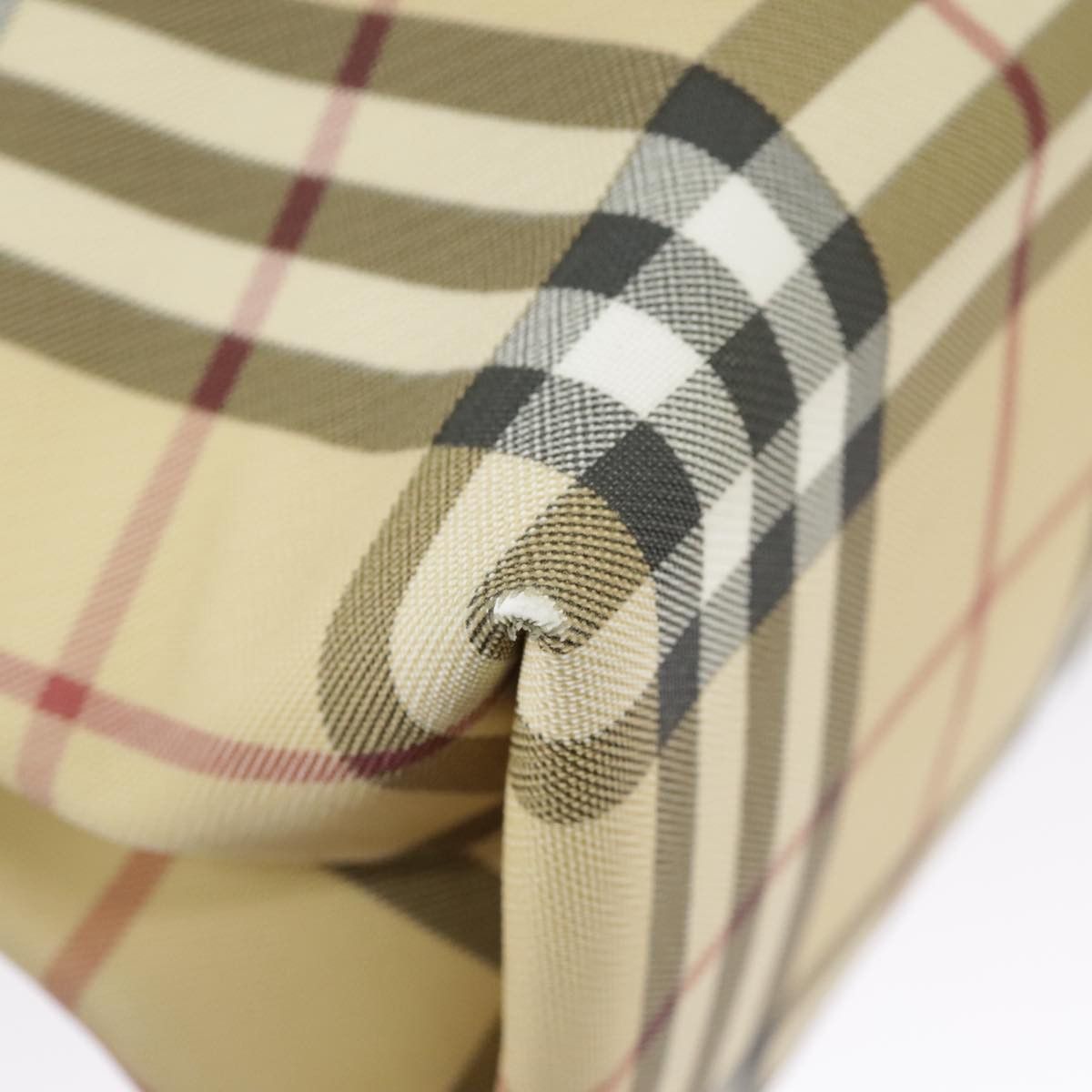 Burberry Nova Check Beige Canvas Tote Bag (Pre-Owned) Size ONE SIZE - 8 Thumbnail