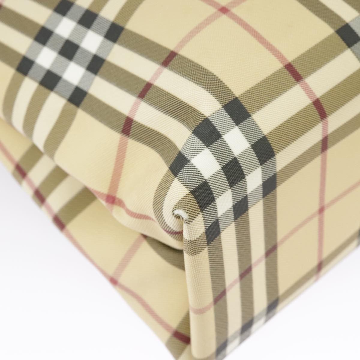 Burberry Nova Check Beige Canvas Tote Bag (Pre-Owned) Size ONE SIZE - 10 Thumbnail