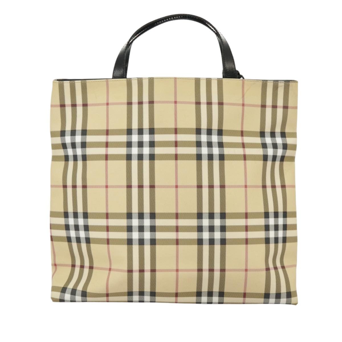 Burberry Nova Check Beige Canvas Tote Bag (Pre-Owned) Size ONE SIZE - 2 Thumbnail