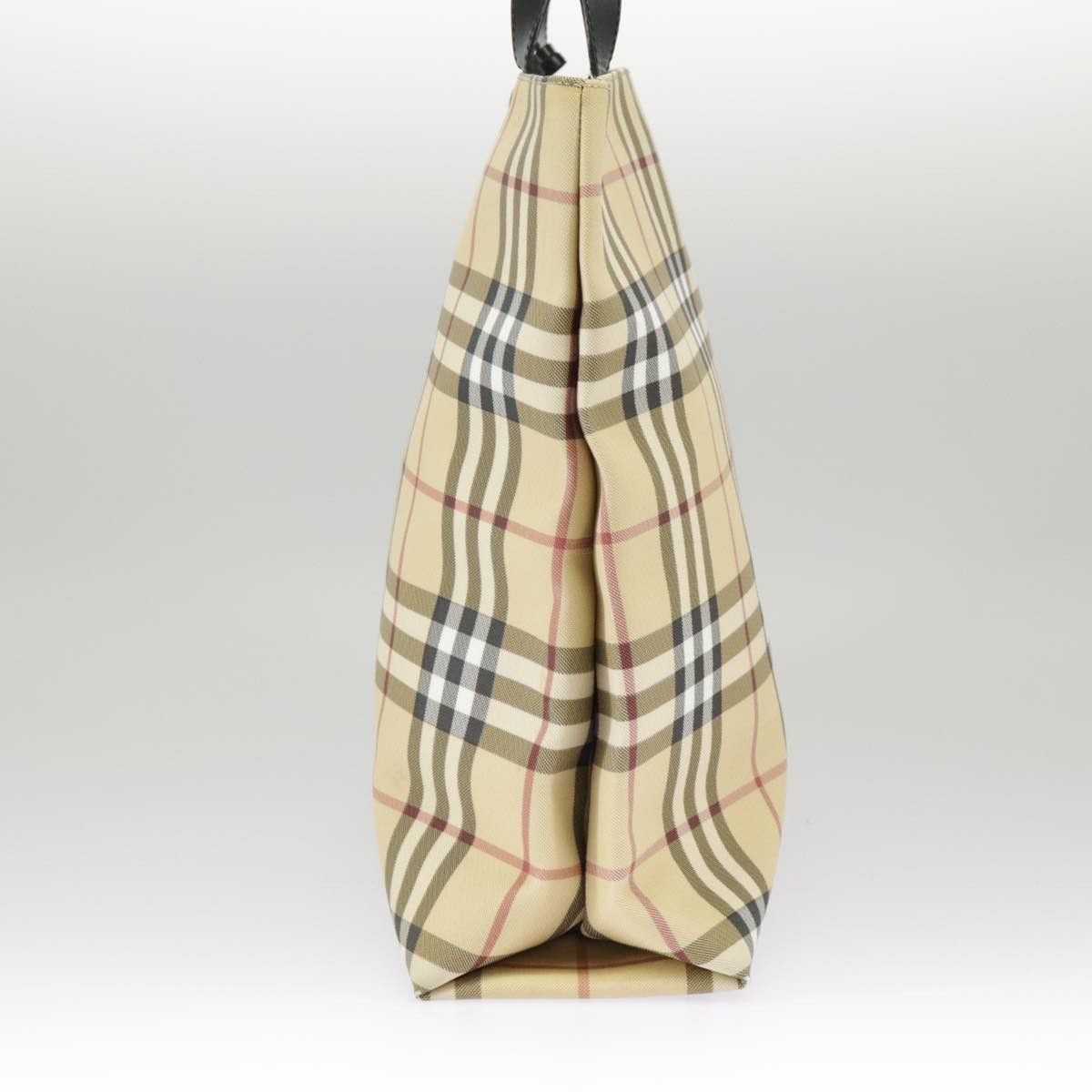 Burberry Nova Check Beige Canvas Tote Bag (Pre-Owned) Size ONE SIZE - 3 Thumbnail