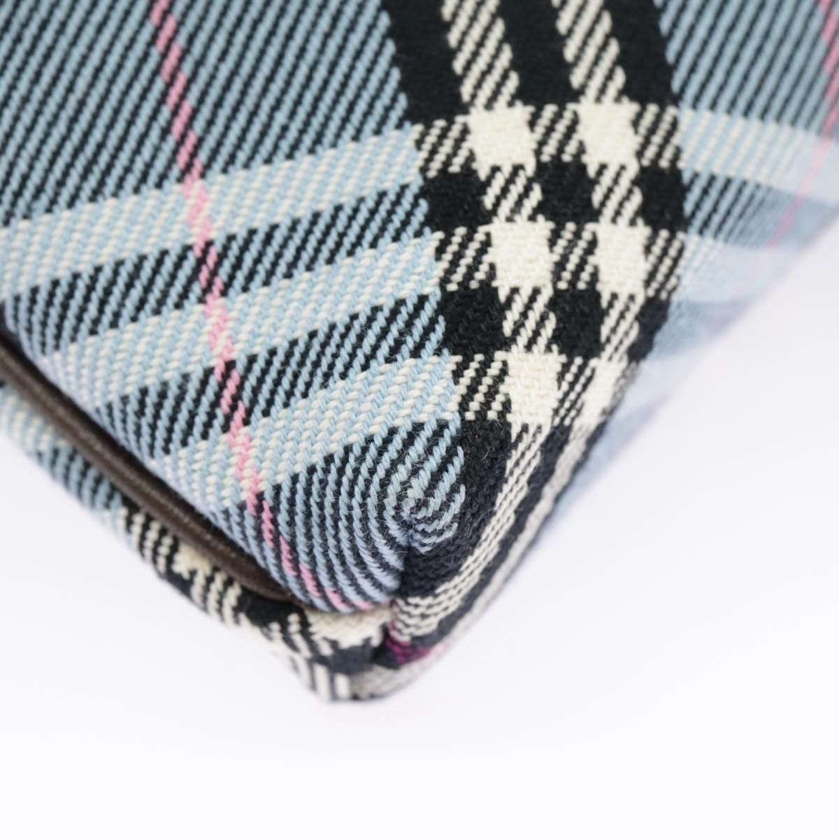 Burberry Nova Check Blue Canvas Shoulder Bag (Pre-Owned) Size ONE SIZE - 7 Thumbnail