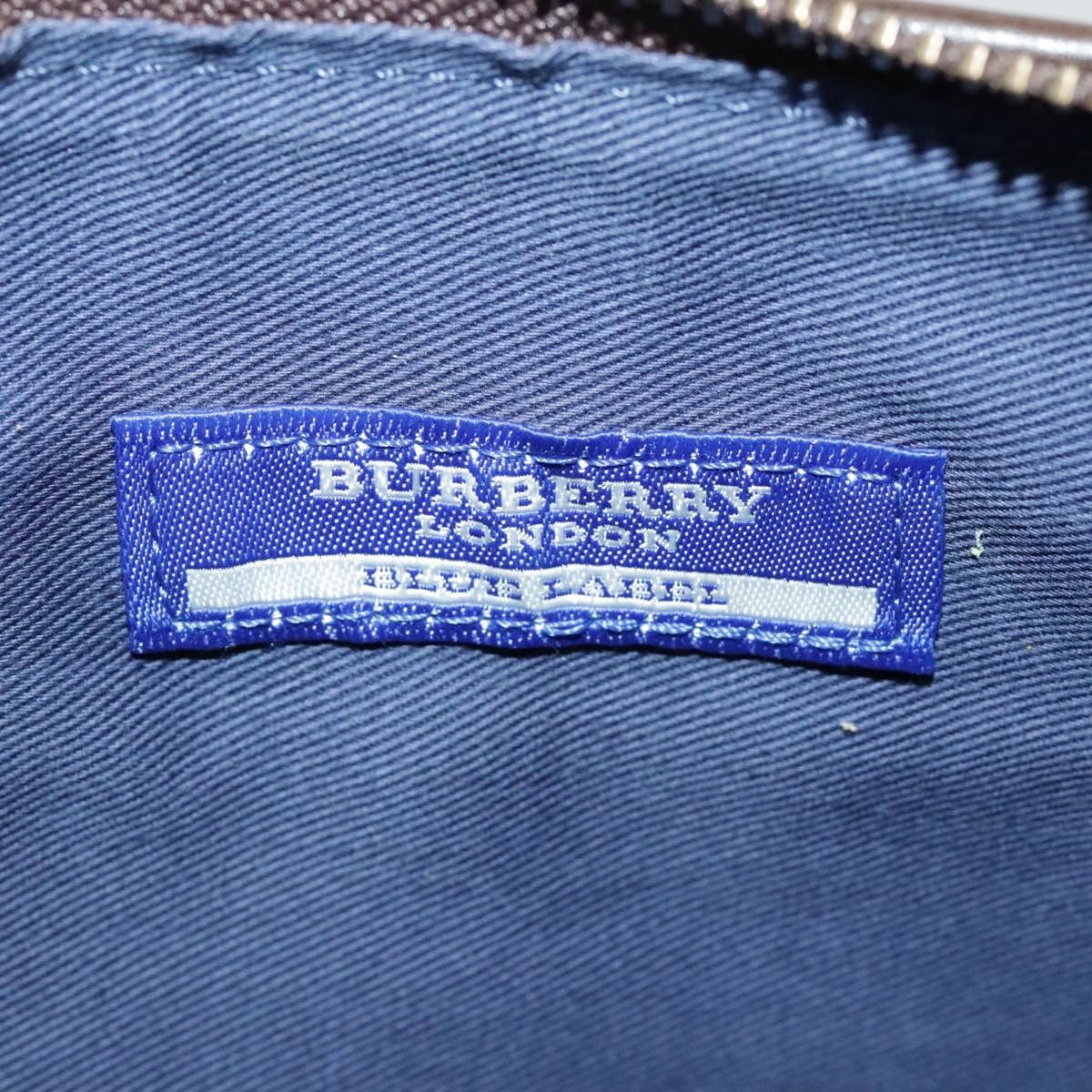 Burberry Nova Check Blue Canvas Shoulder Bag (Pre-Owned) Size ONE SIZE - 14 Thumbnail