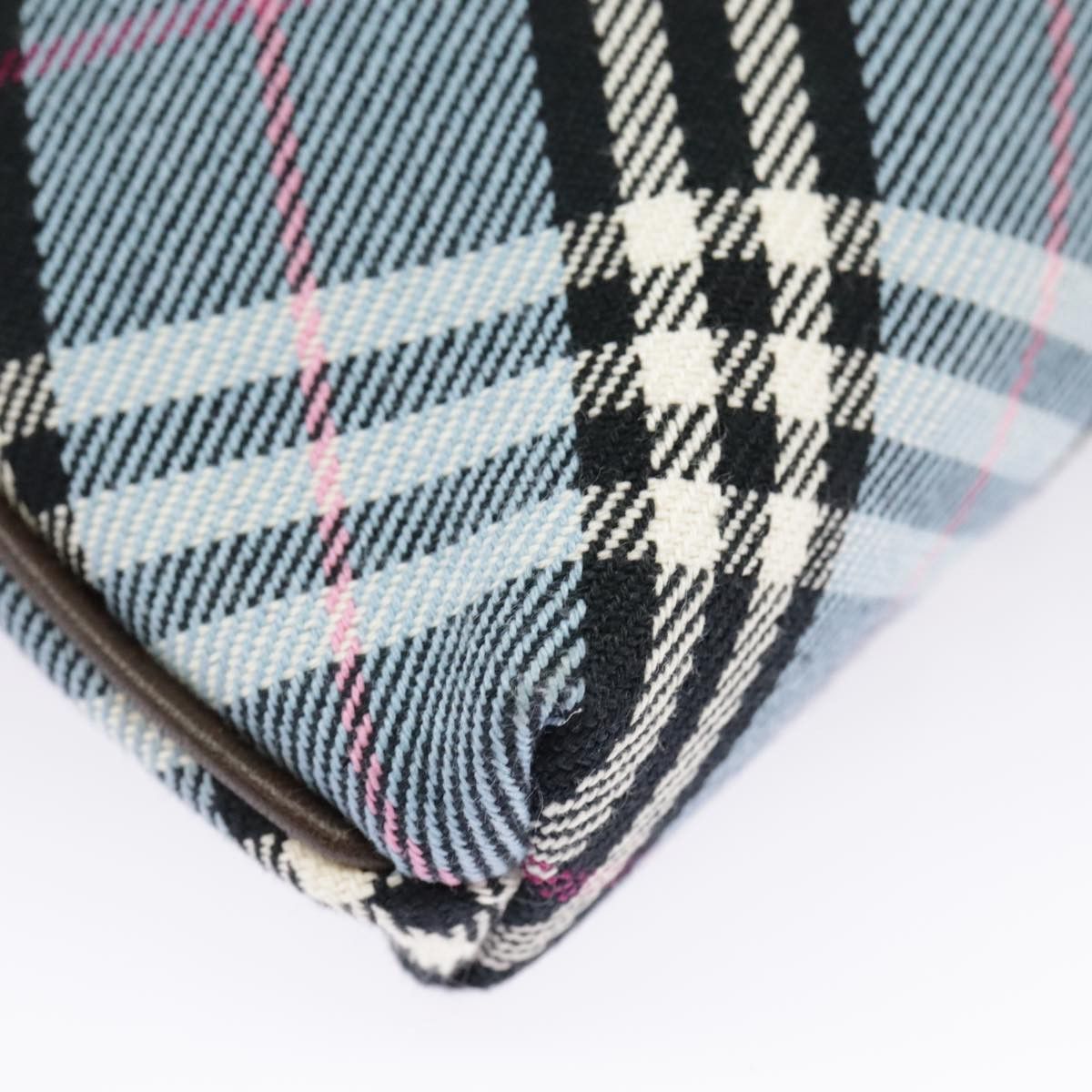Burberry Nova Check Blue Canvas Shoulder Bag (Pre-Owned) Size ONE SIZE - 6 Thumbnail