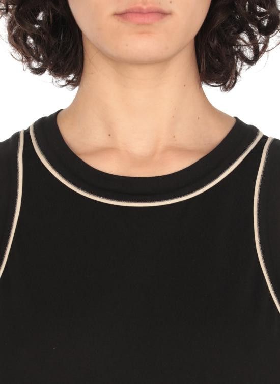Brunello Cucinelli BRUNELLO CUCINELLI Women Tops M0T81FP340 CDW23 Black Size M / US 6-8 / IT 42-44 - 5 Thumbnail
