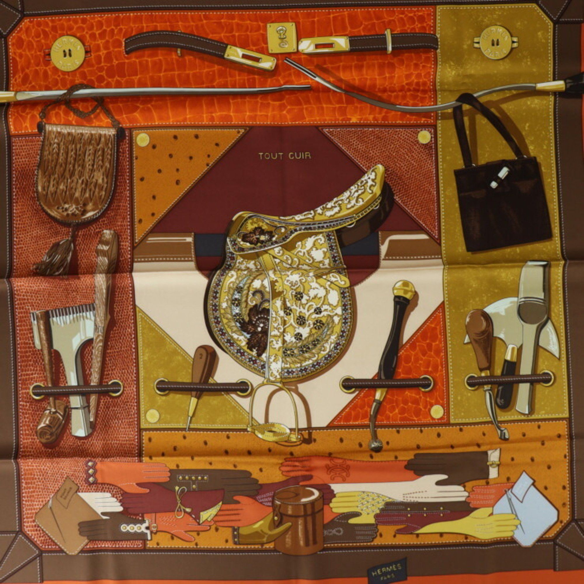 Hermes Hermès Carré 90 scarf Size ONE SIZE - 3 Thumbnail