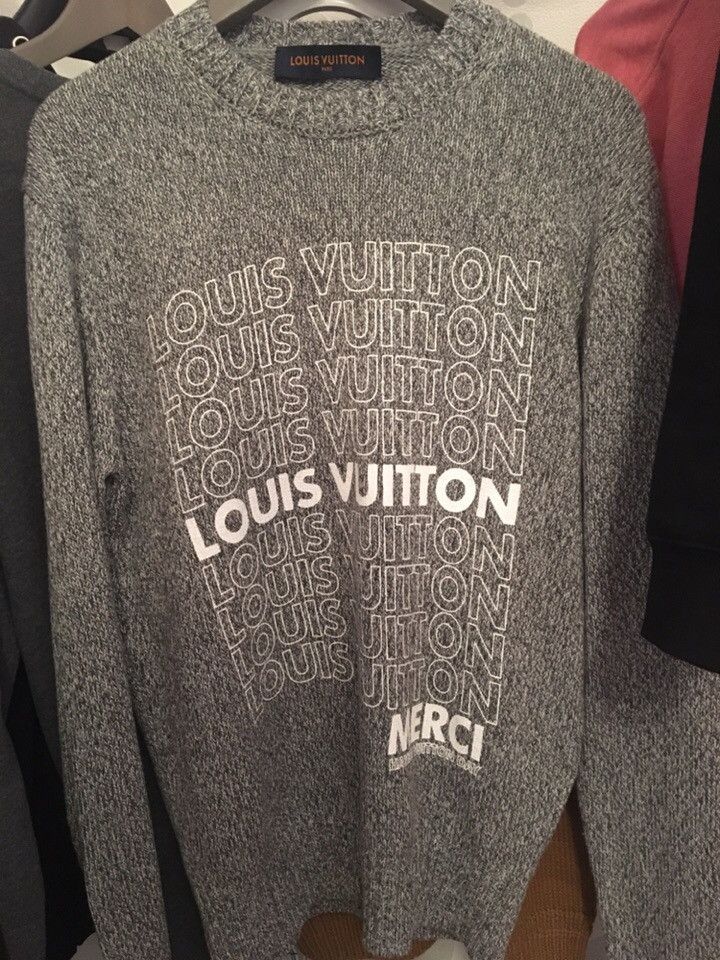 Louis VUITTON×NIGO Printed Crew Neck Sweatshirt